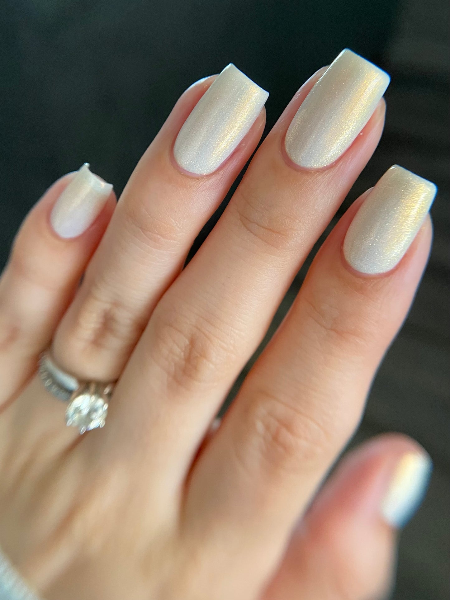 Classic Clean - White Nail Polish - Shimmer Nail Polish - Haute Homes Series - Dam Nail Polish