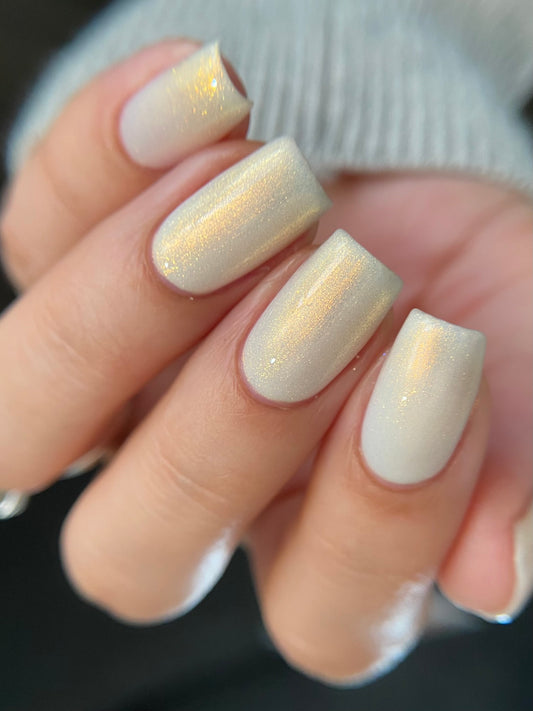 Classic Clean - White Nail Polish - Shimmer Nail Polish - Haute Homes Series - Dam Nail Polish