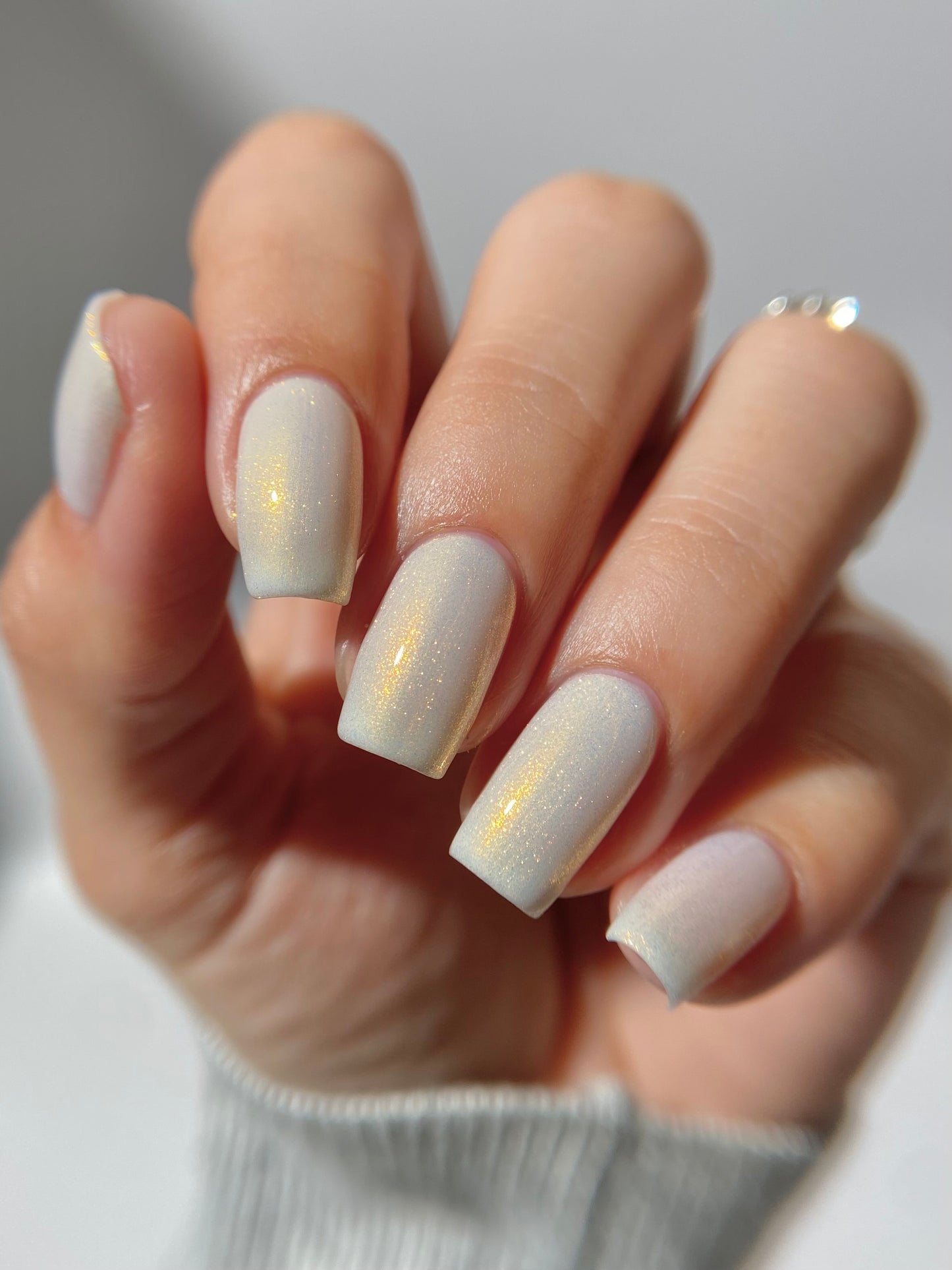 Classic Clean - White Nail Polish - Shimmer Nail Polish - Haute Homes Series - Dam Nail Polish