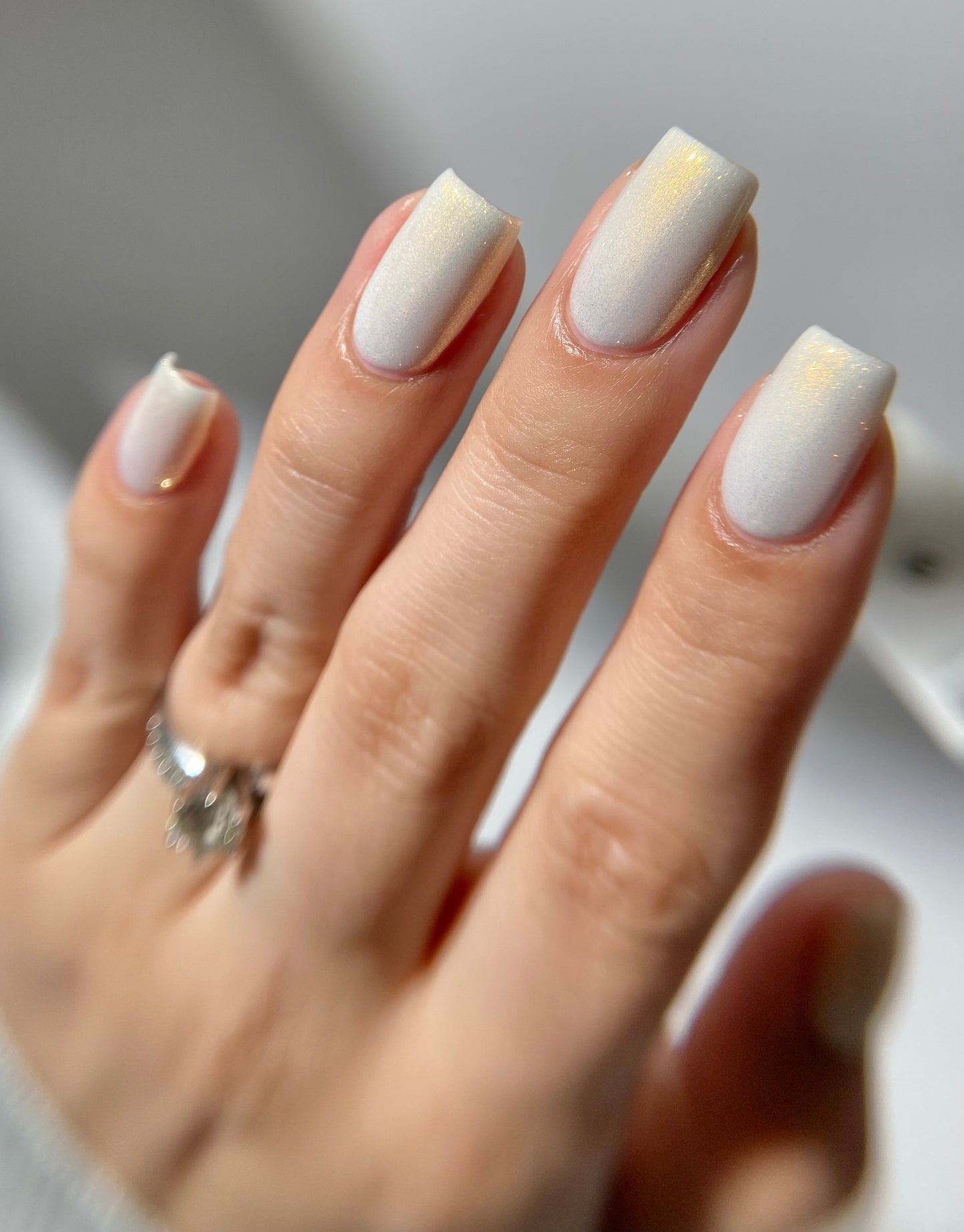 Classic Clean - White Nail Polish - Shimmer Nail Polish - Haute Homes Series - Dam Nail Polish
