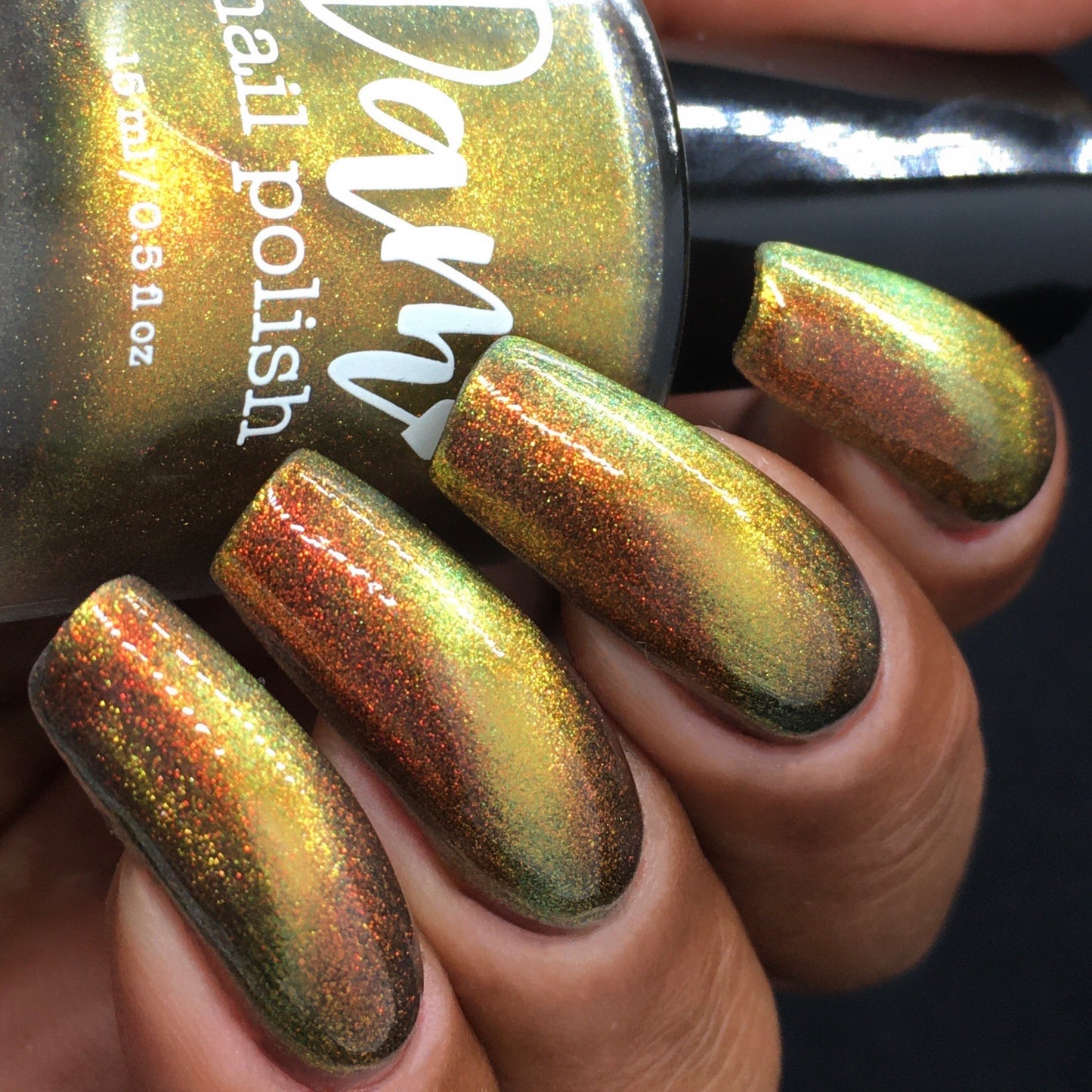 Cosmic Chaos - Shifting Multichrome Magnetic Nail Polish - Shifts Red and Orange - Into the Multiverse Collection - Dam Nail Polish