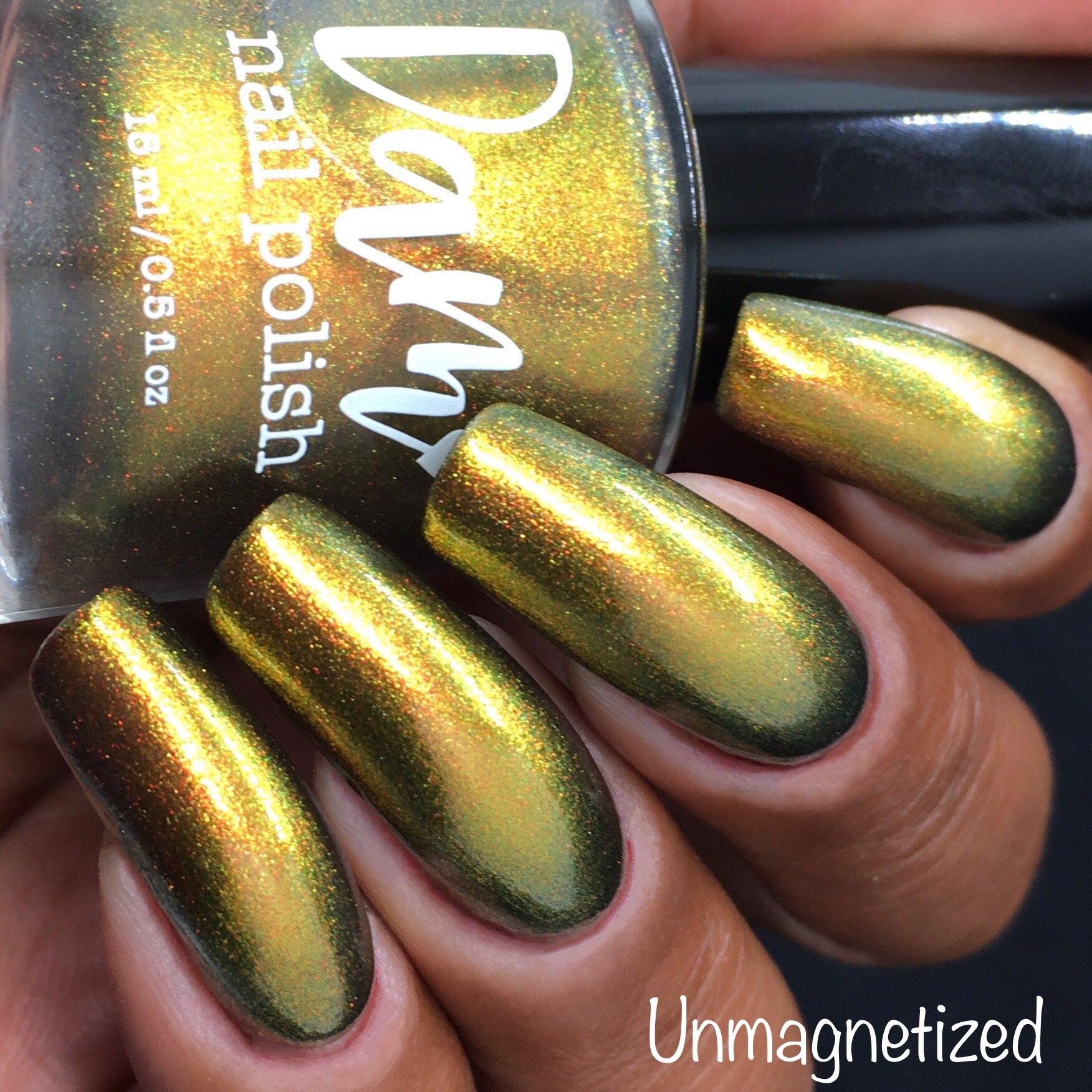 Cosmic Chaos - Shifting Multichrome Magnetic Nail Polish - Shifts Red and Orange - Into the Multiverse Collection - Dam Nail Polish