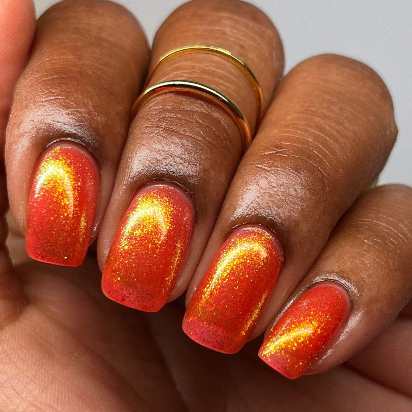 Creep - Orange Shimmer Nail Polish - Bonus Track Collection - Dam Nail Polish