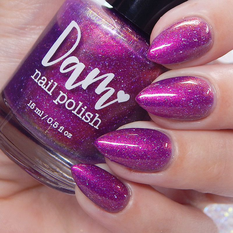 Beefing in Kobe - Purple Shimmer Polish - Journey Through Japan Collection - Dam Nail Polish