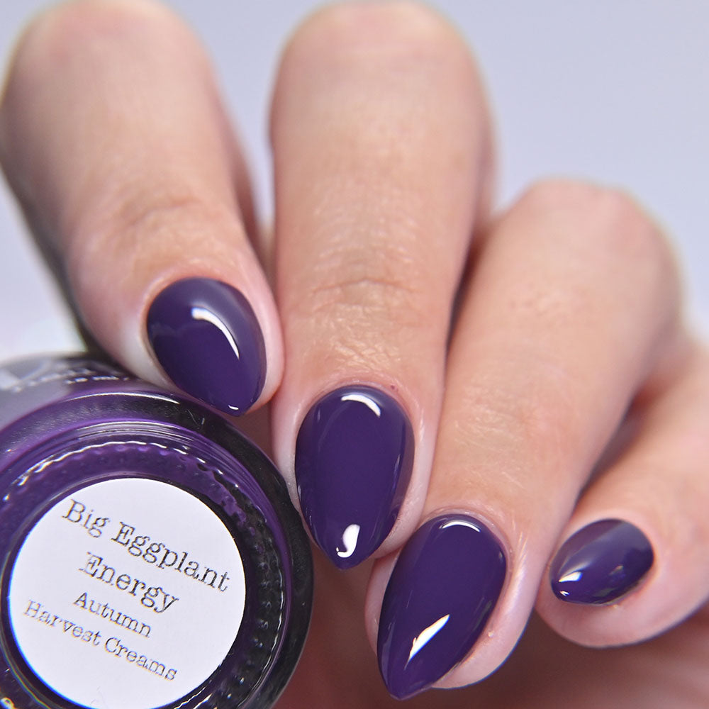 Big Eggplant Energy - Purple Nail Polish - Cream Nail Polish - Fall Nail Polish - Autumn Harvest Creams