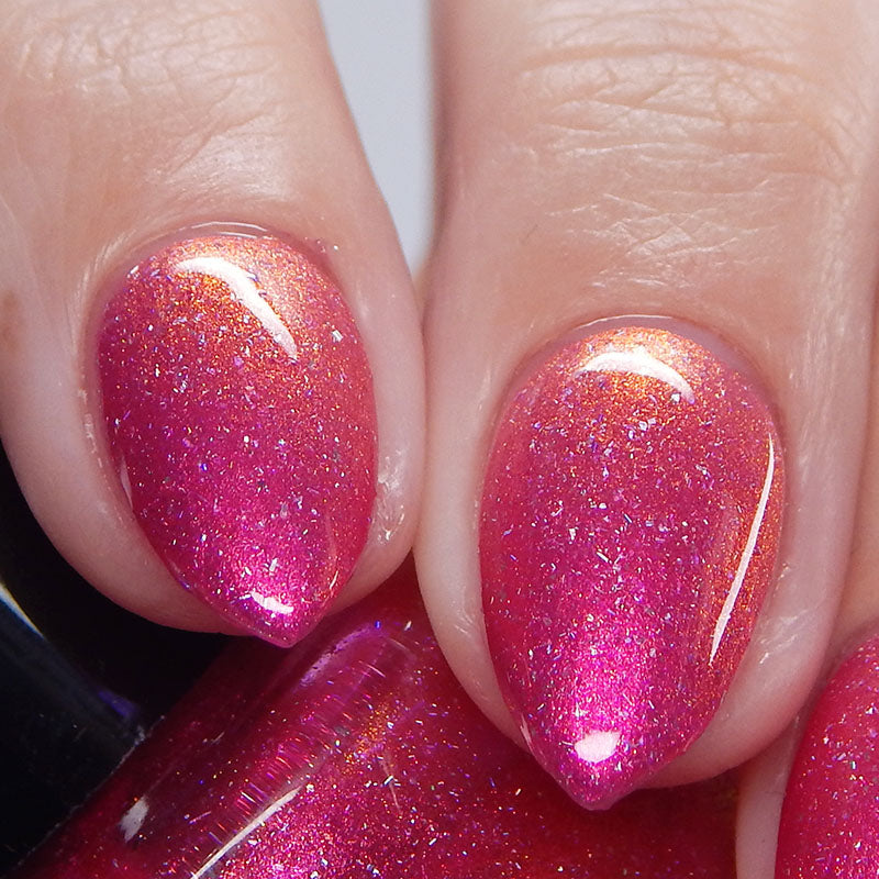 Shopping at Shibuya - Pink Shimmer Polish - Journey Through Japan Collection - Dam Nail Polish