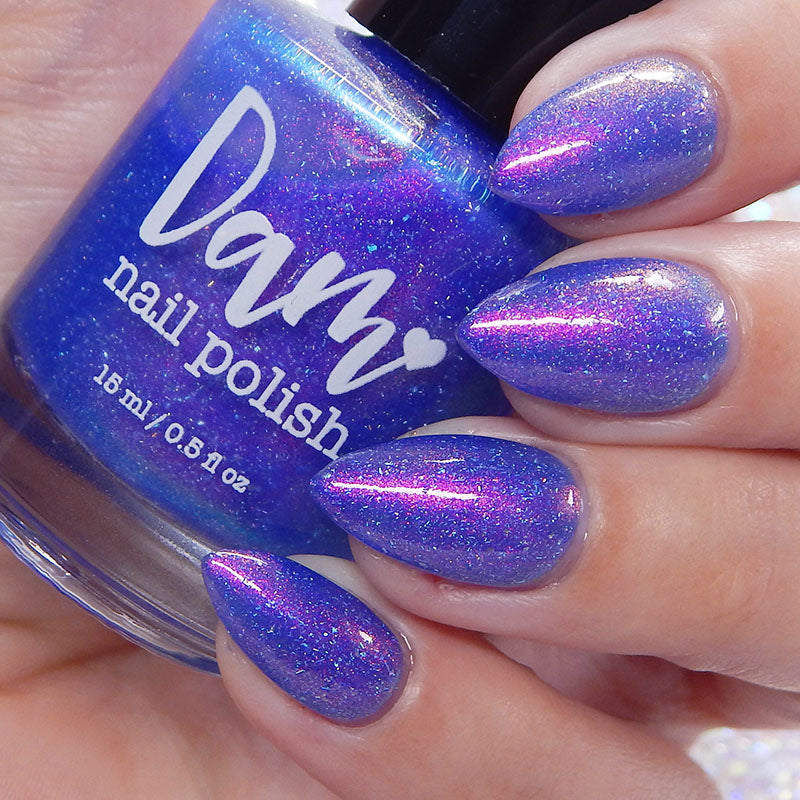 Touch the Sky in Tokyo - Blue Shimmer Polish - Journey Through Japan Collection - Dam Nail Polish