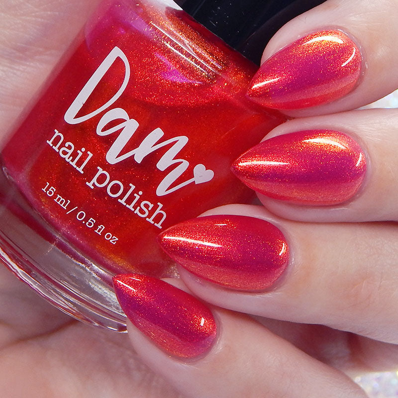 Year of the Dragon - Red Shimmer Nail Polish - Lunar New Year 2024