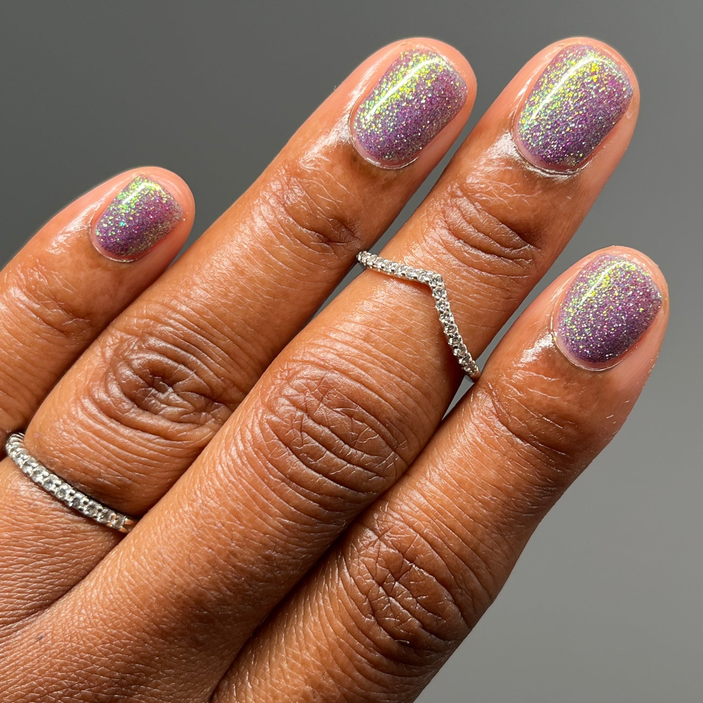 Decade of Dam - Purple Shimmer Reflective Nail Polish - 10th Anniversary Trio - Dam Nail Polish