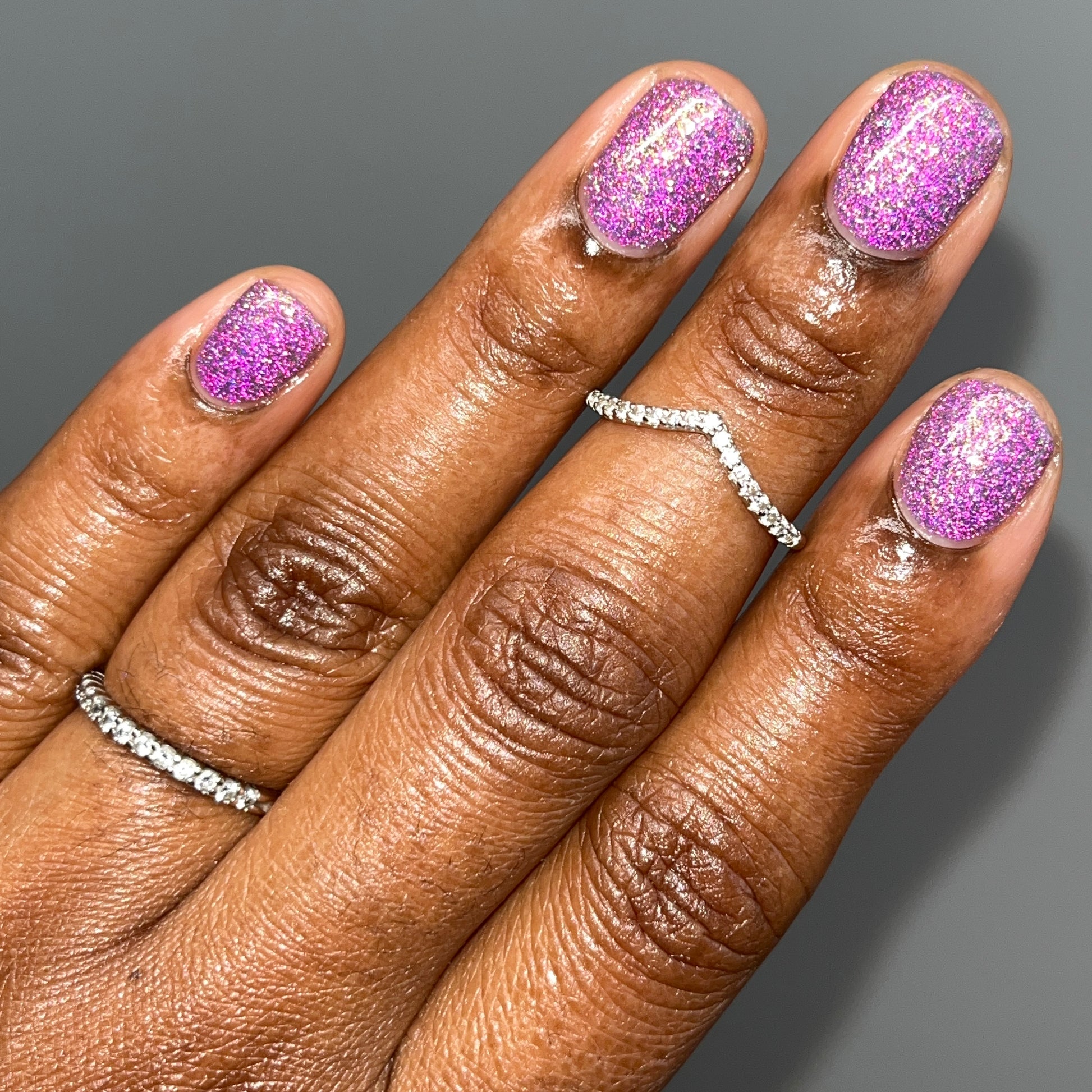 Decade of Dam - Purple Shimmer Reflective Nail Polish - 10th Anniversary Trio - Dam Nail Polish