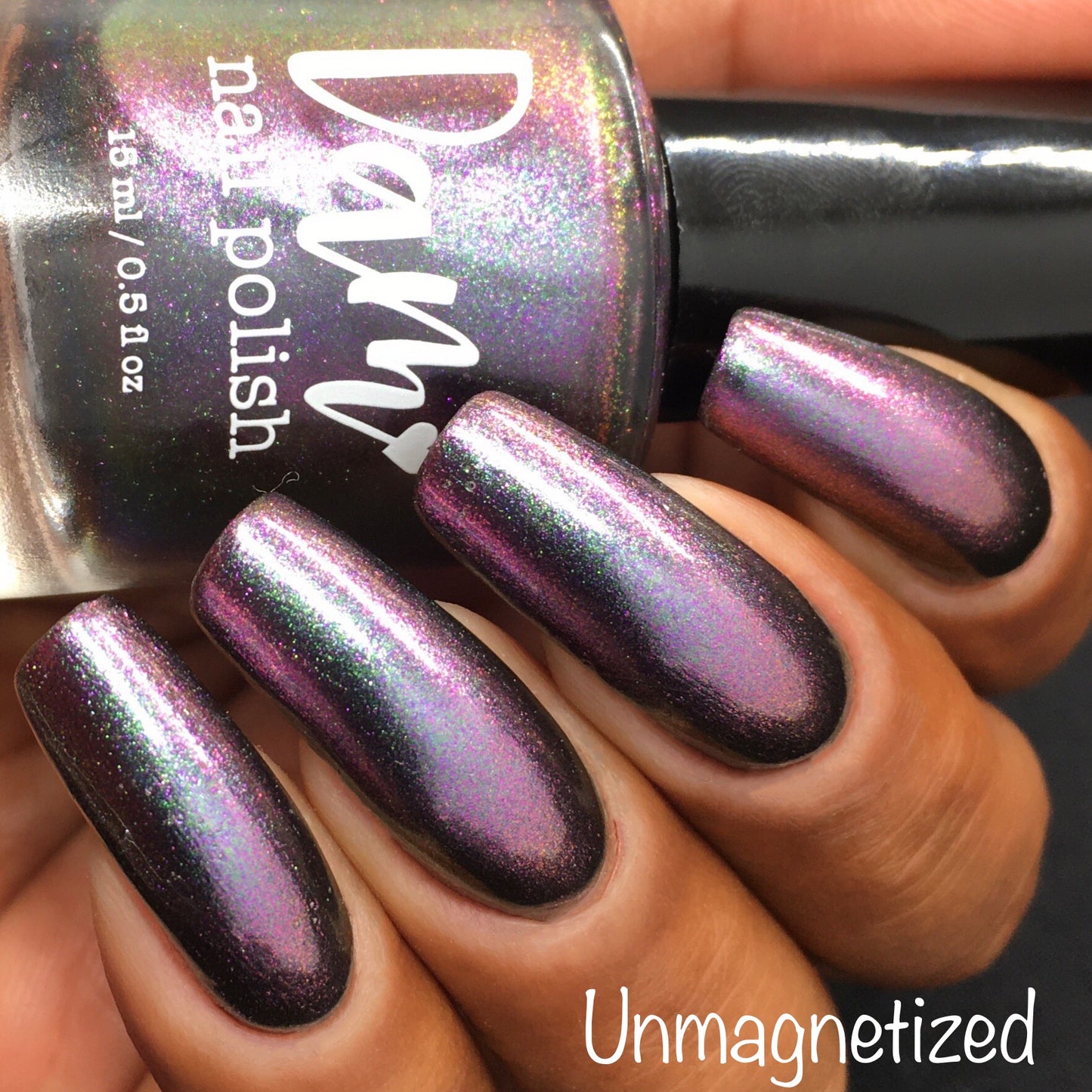 Distant Dimensions - Shifting Multichrome Magnetic Nail Polish - Shifts Purple, Pink, Gold, and Green - Into the Multiverse Collection