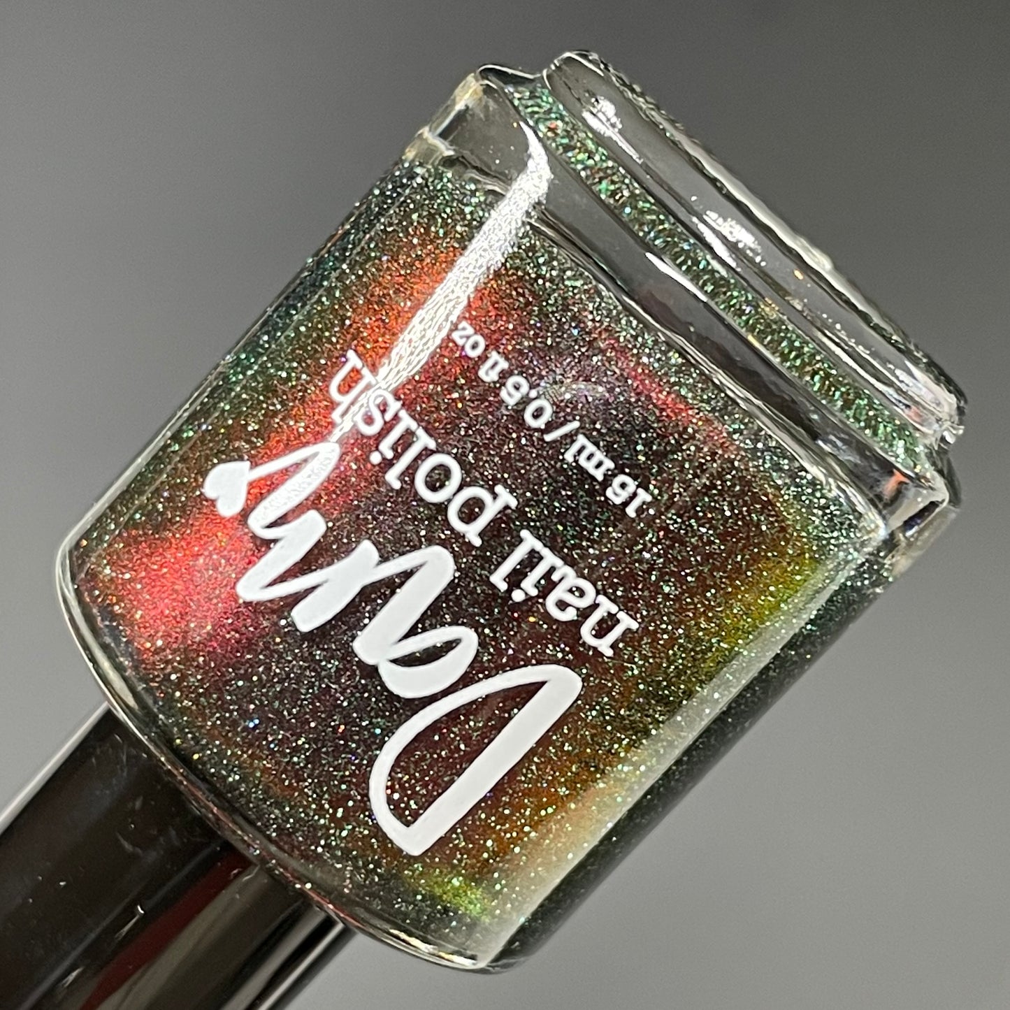 I Am Meat Popsicle - Black/Red Multichrome Nail Polish - Reflective Nail Polish - I'm Not a Robot Series