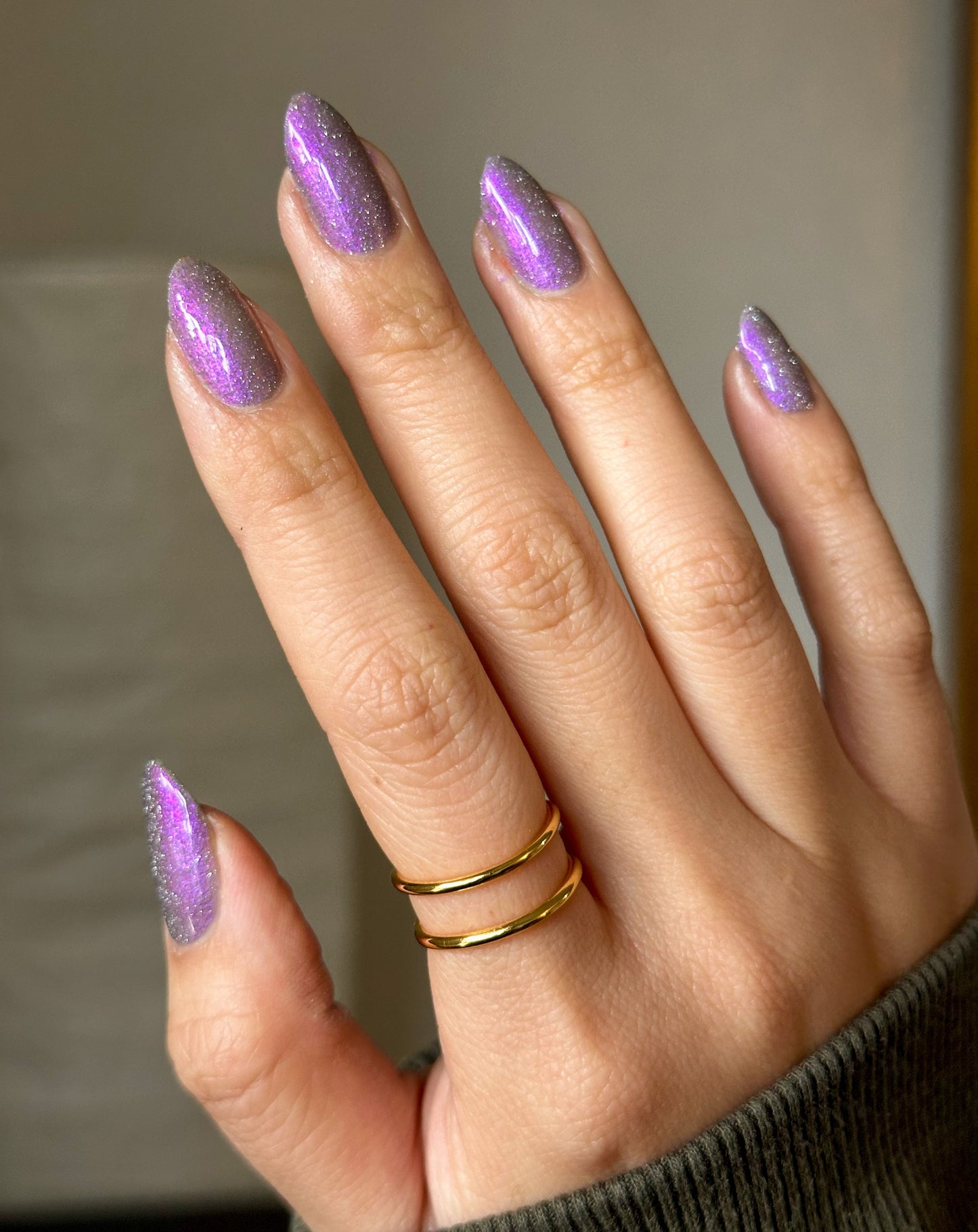 Goat - Gray Reflective Nail Polish - Purple Reflective Nail Polish - Chinese Zodiac Collection - Dam Nail Polish