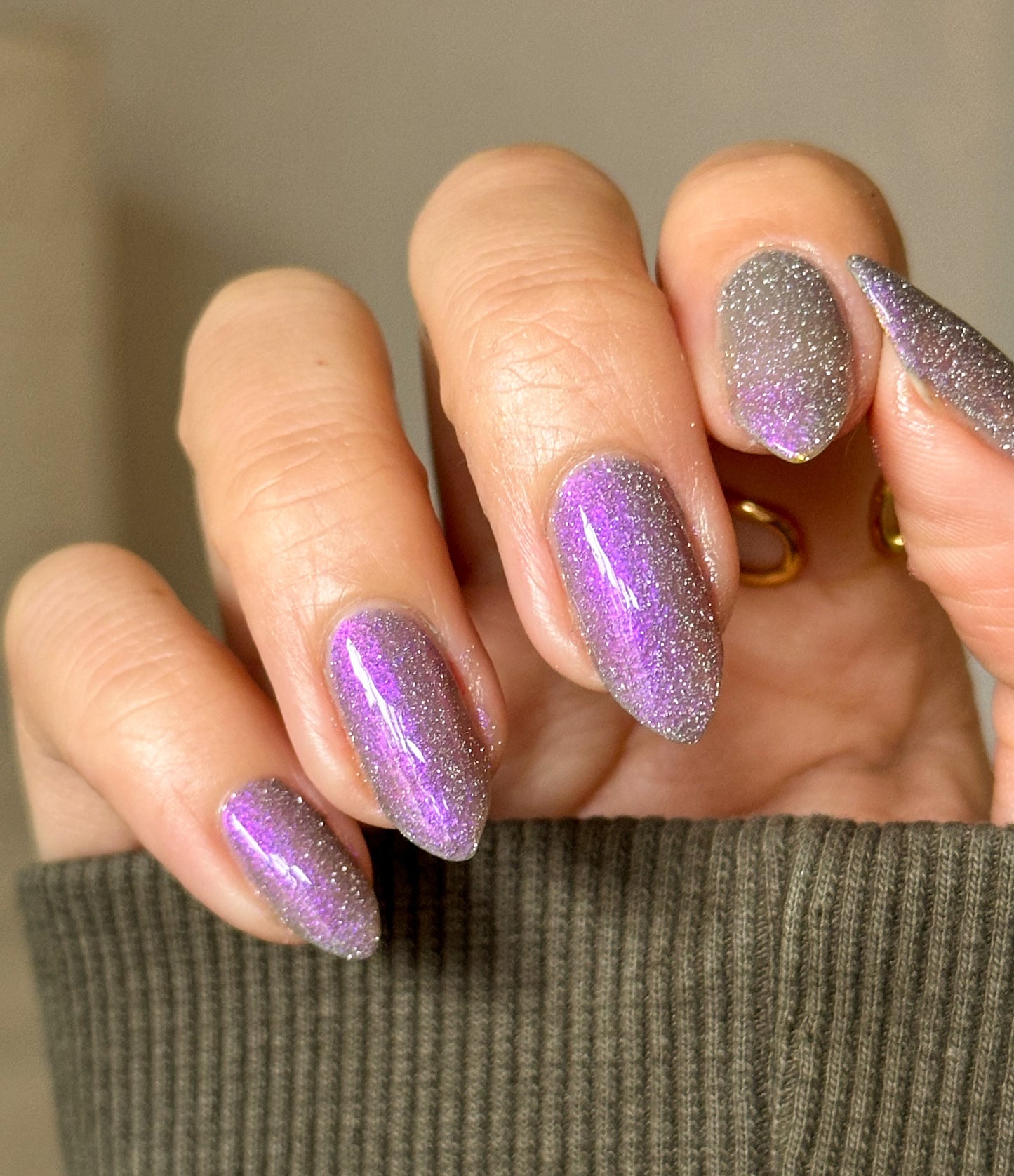 Goat - Gray Reflective Nail Polish - Purple Reflective Nail Polish - Chinese Zodiac Collection - Dam Nail Polish