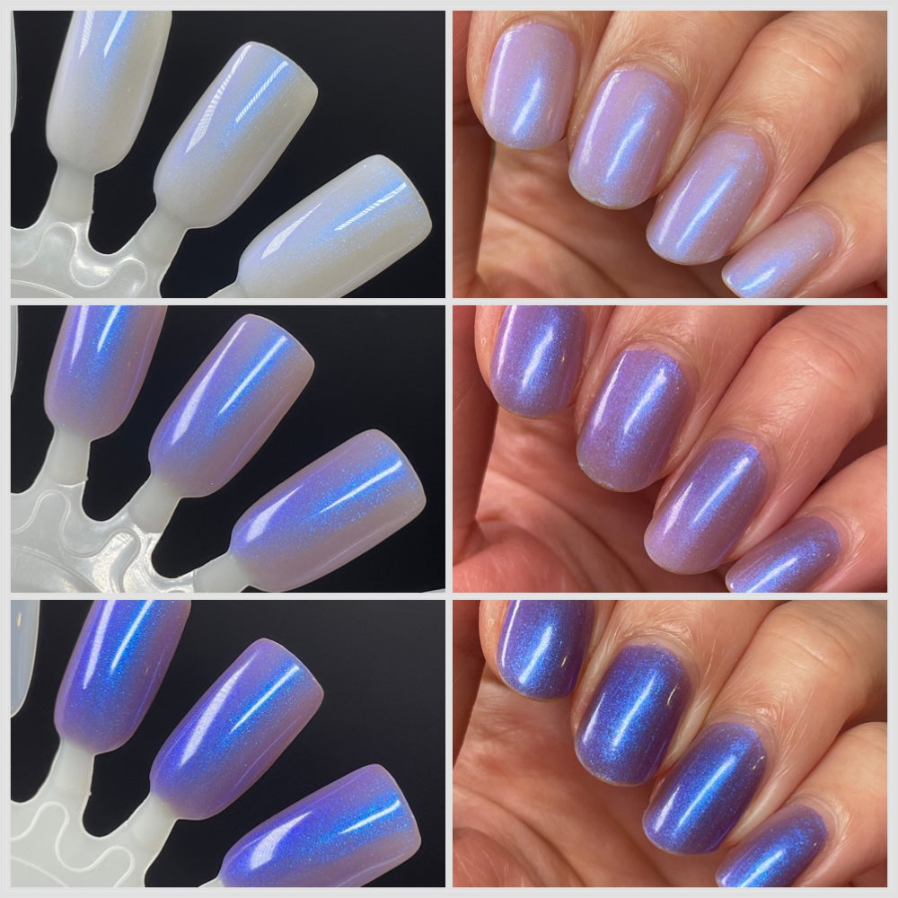 PRE ORDER: Merely a Mirage - Gray Solar Shimmer Nail Polish - Turnaround time up to ~5 weeks - Dam Nail Polish