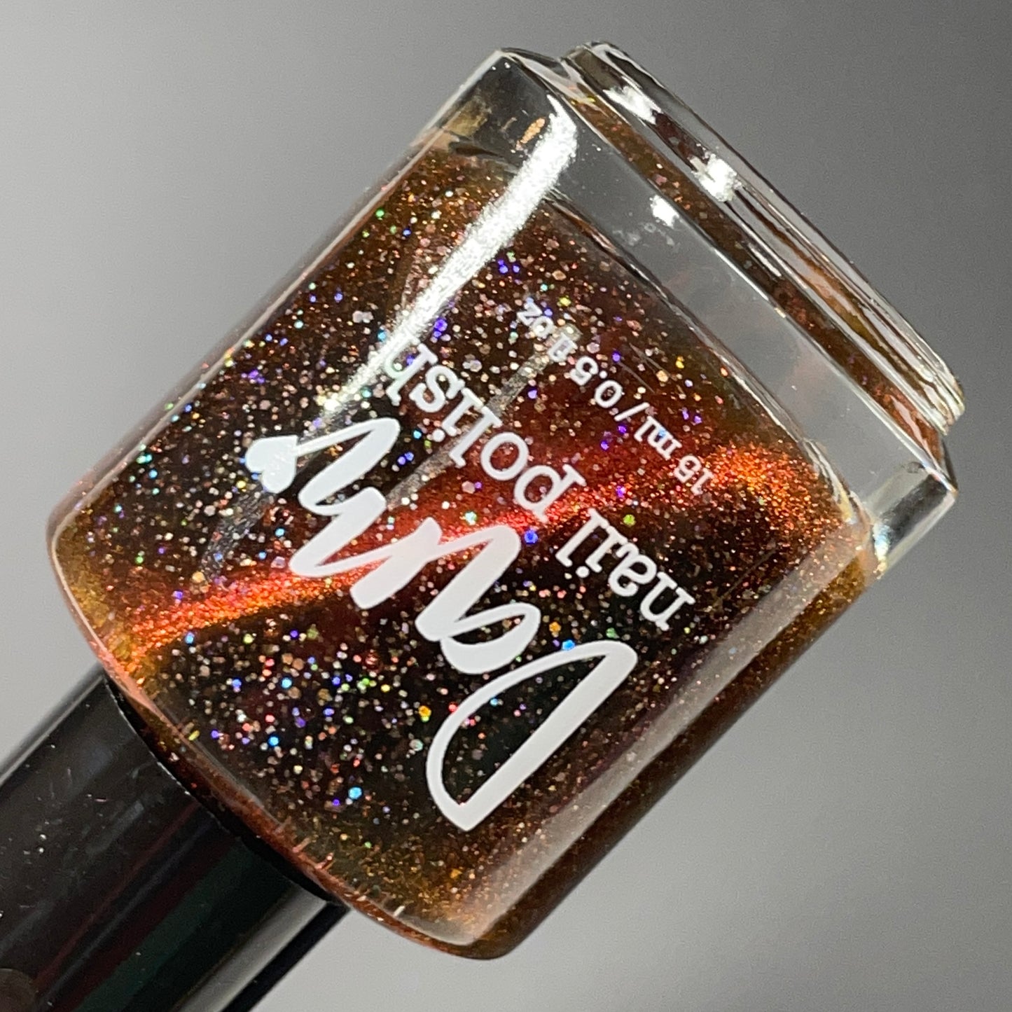 Rooster - Black Magnetic Nail Polish - Red Orange Magnetic Nail Polish - Chinese Zodiac Collection - Dam Nail Polish