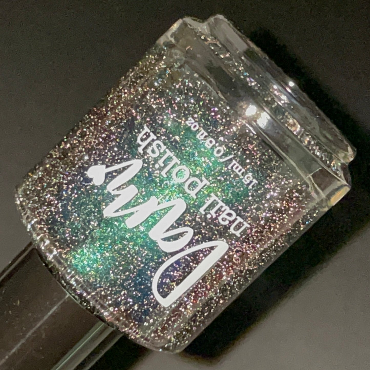 Dog - Black Magnetic Nail Polish - Green Teal Magnetic Nail Polish - Chinese Zodiac Collection - Dam Nail Polish