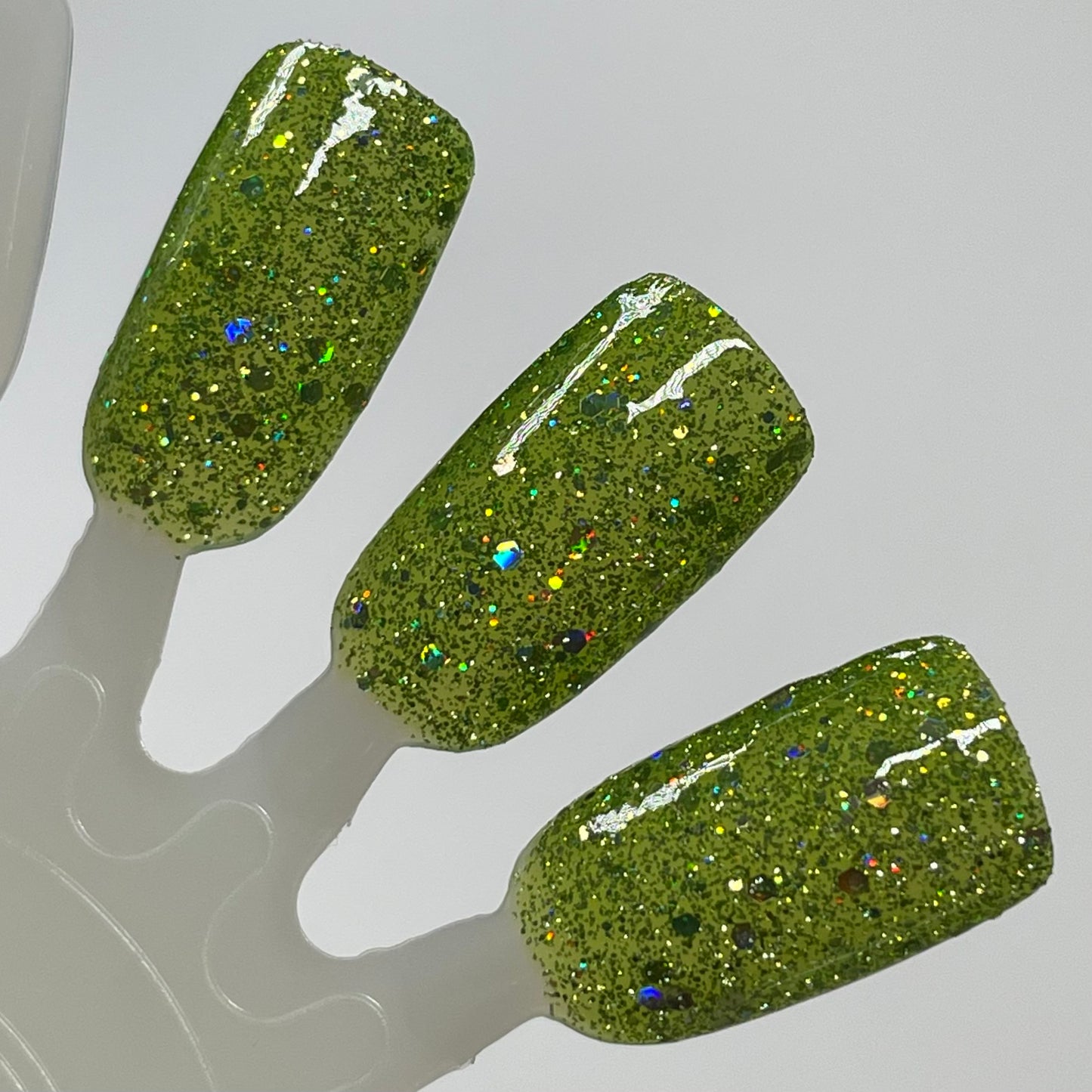 What the Fern - Green Nail Polish - Reflective Nail Polish - Jelly Nail Polish - Punshine and Petals Collection - Dam Nail Polish