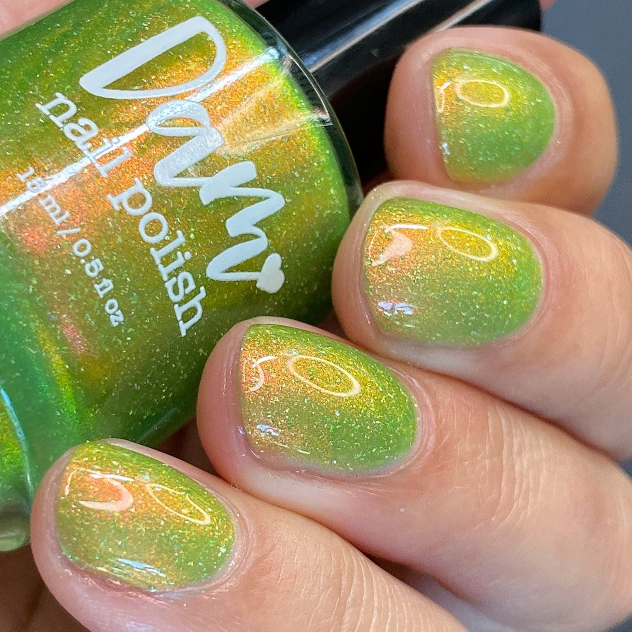 Nerd Out in Akihabara - Green Shimmer Polish - Journey Through Japan Collection - Dam Nail Polish