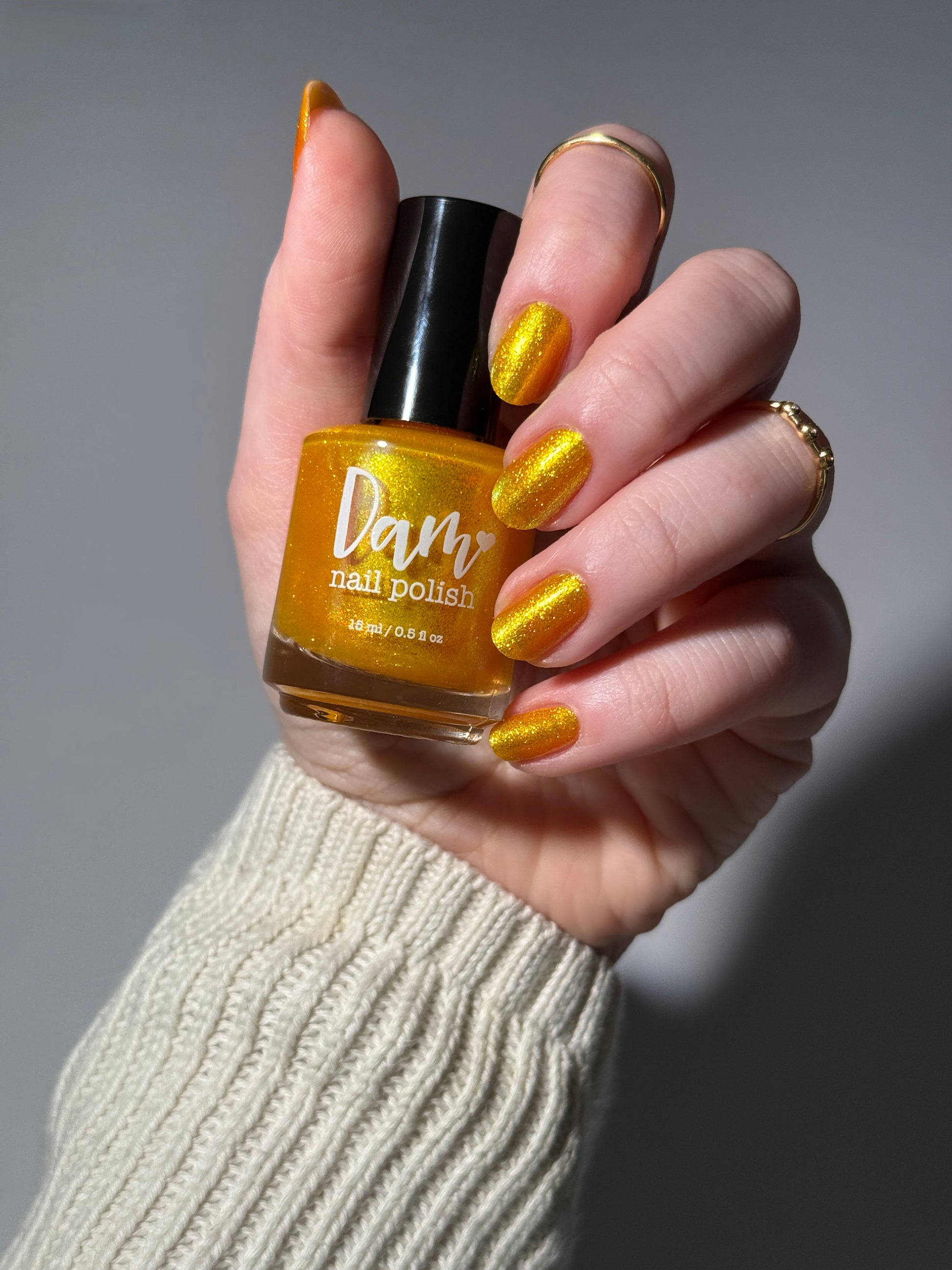 Monkey - Yellow Shimmer Nail Polish - Chinese Zodiac Collection - Dam Nail Polish