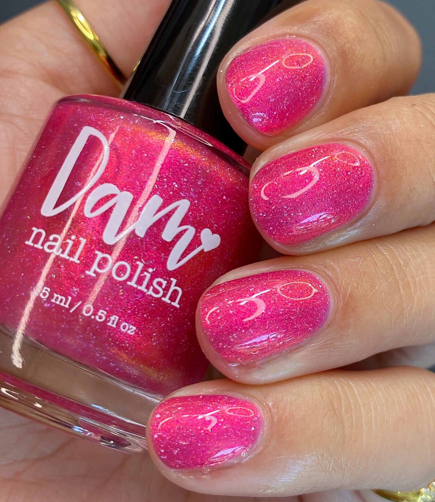Shopping at Shibuya - Pink Shimmer Polish - Journey Through Japan Collection - Dam Nail Polish