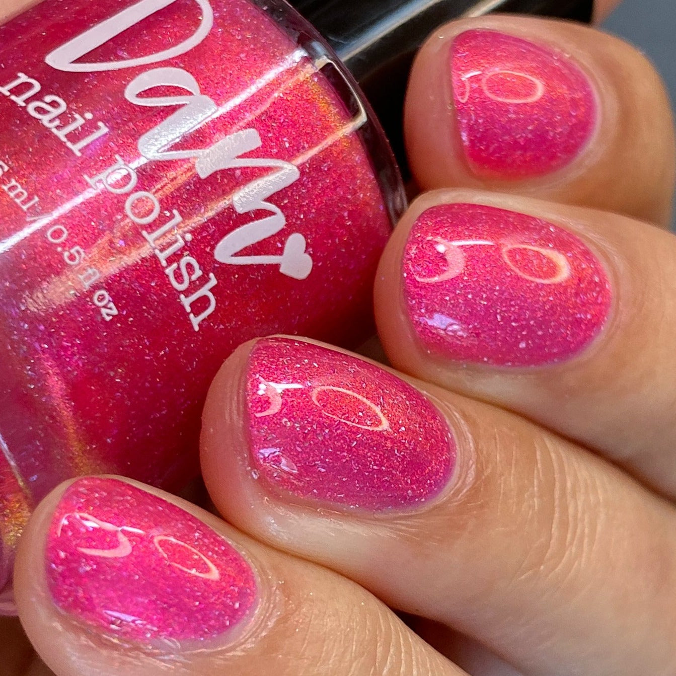 Shopping at Shibuya - Pink Shimmer Polish - Journey Through Japan Collection - Dam Nail Polish