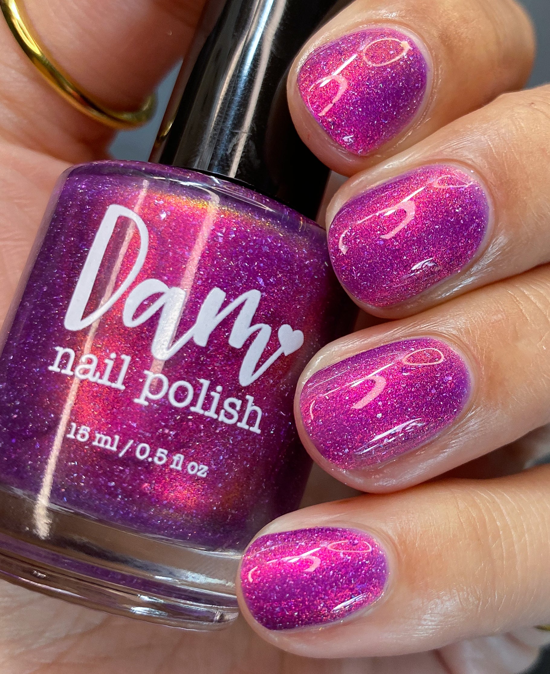 Beefing in Kobe - Purple Shimmer Polish - Journey Through Japan Collection - Dam Nail Polish