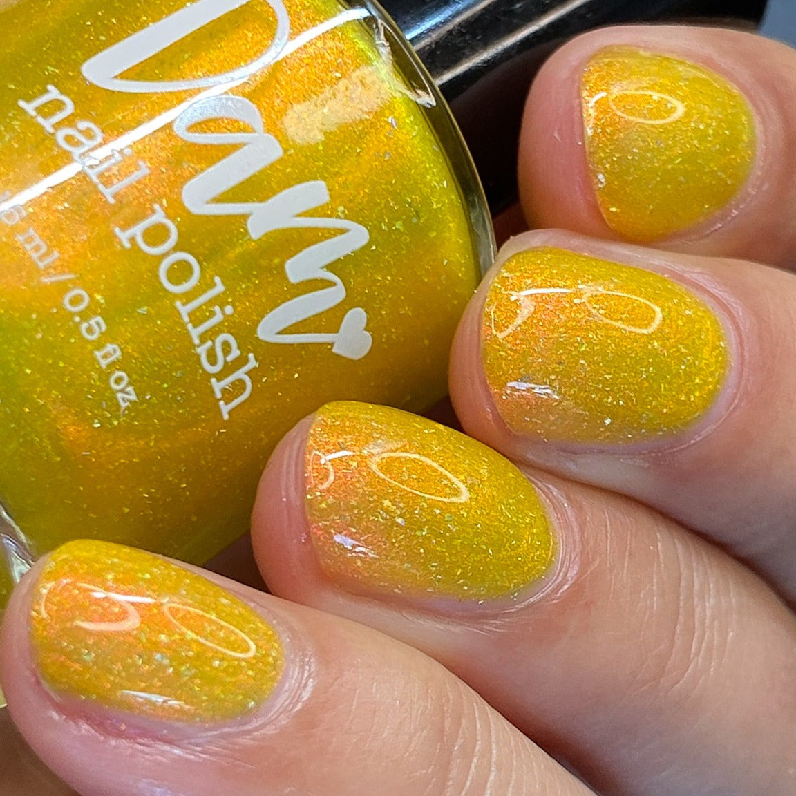 Meet a Deer Friend in Nara - Yellow Shimmer Polish - Journey Through Japan Collection - Dam Nail Polish
