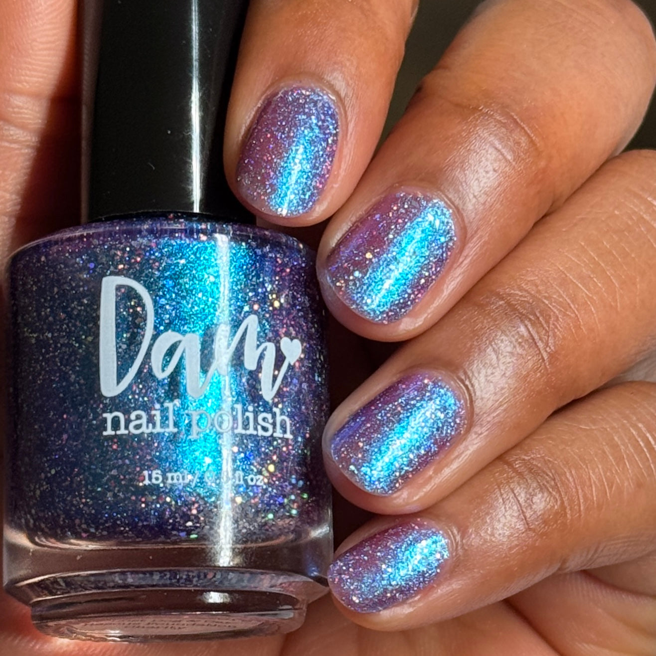 Little Miss Snickers - Purple Nail Polish - Lost Dog & Cat Rescue Foundation Charity Polish - Dam Nail Polish