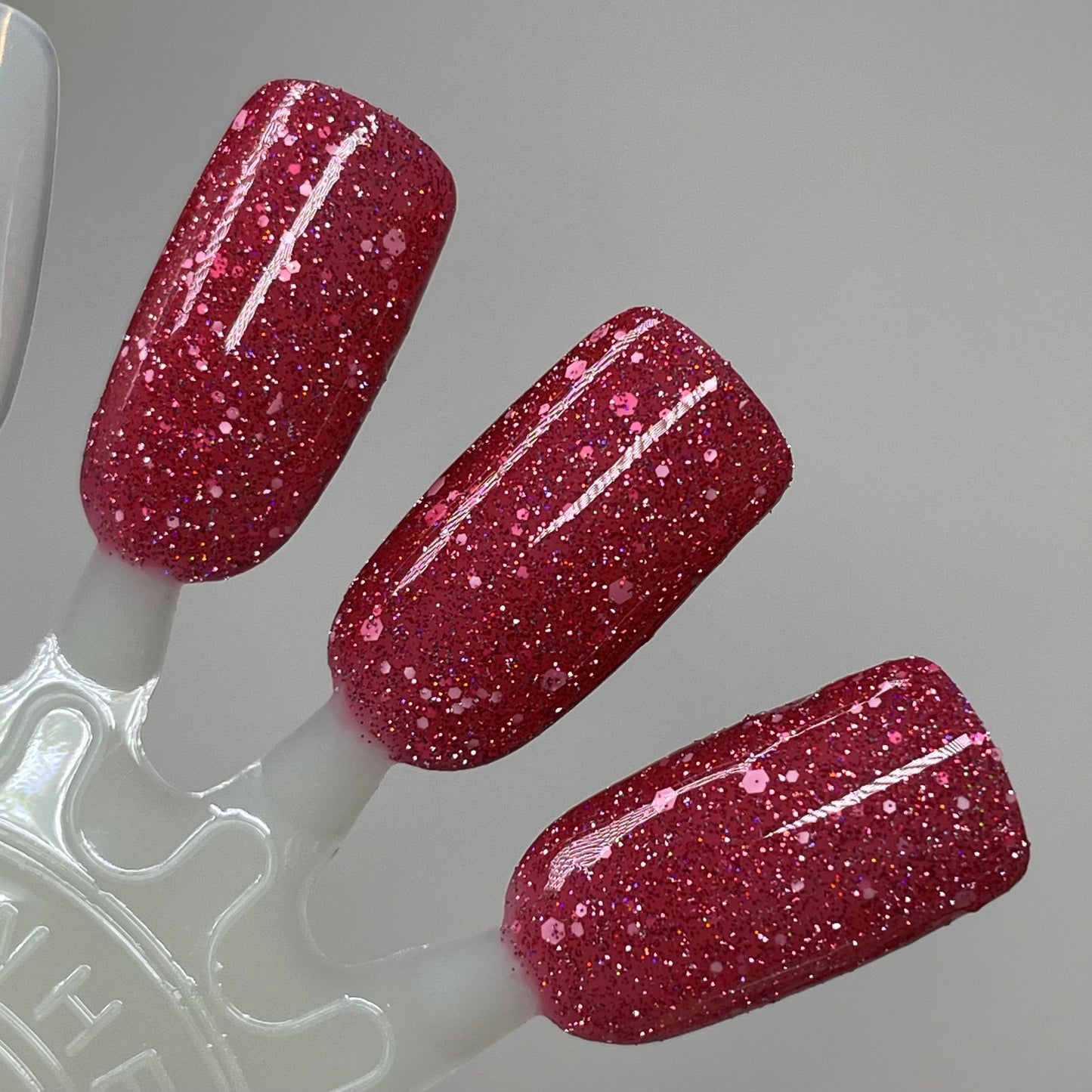 Seriously Slept Too Long - Pink Nail Polish - Reflective Nail Polish - Glitter Nail Polish - Oops Batch - Dam Nail Polish