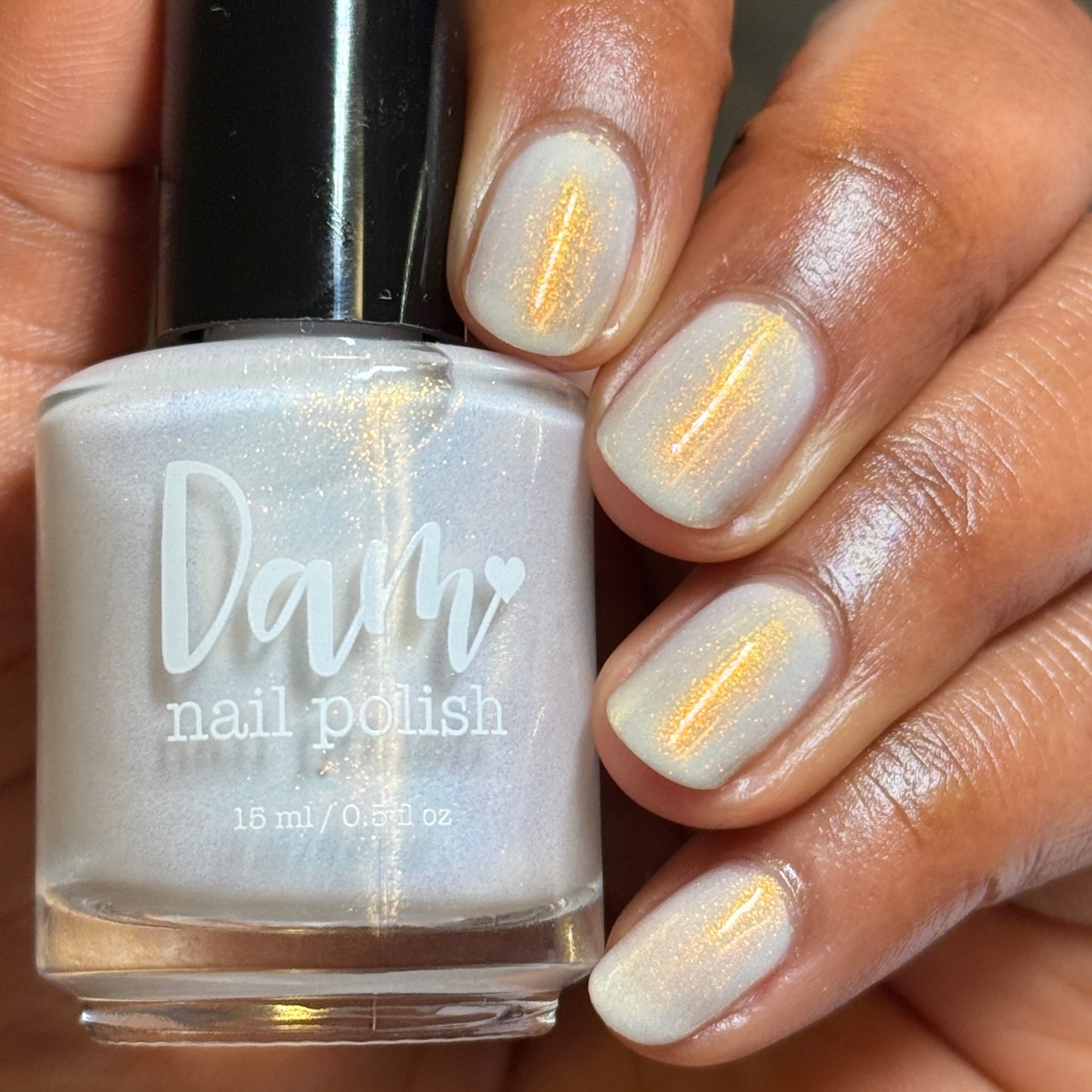 Classic Clean - White Nail Polish - Shimmer Nail Polish - Haute Homes Series - Dam Nail Polish