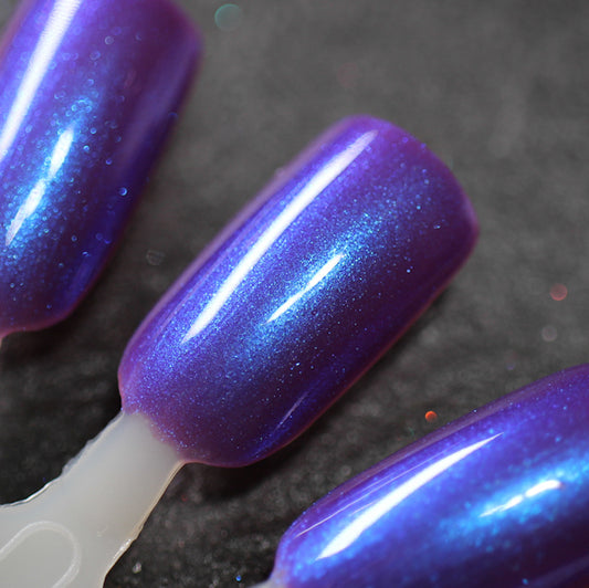 A Grave Mistake - Purple Shimmer Indie Nail Polish - Halloween Quad 2024 - Dam Nail Polish