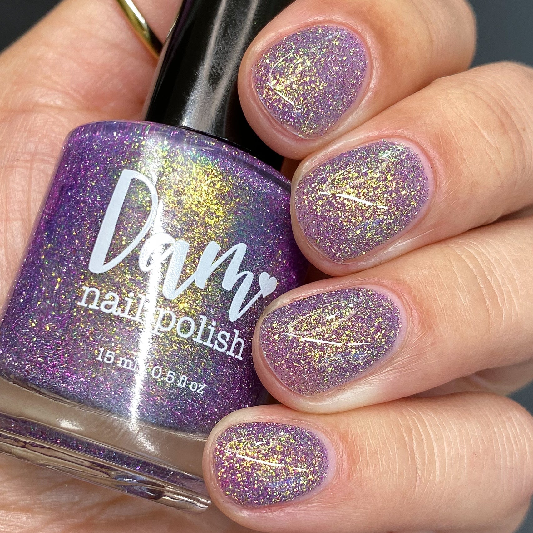 Decade of Dam - Purple Shimmer Reflective Nail Polish - 10th Anniversary Trio - Dam Nail Polish