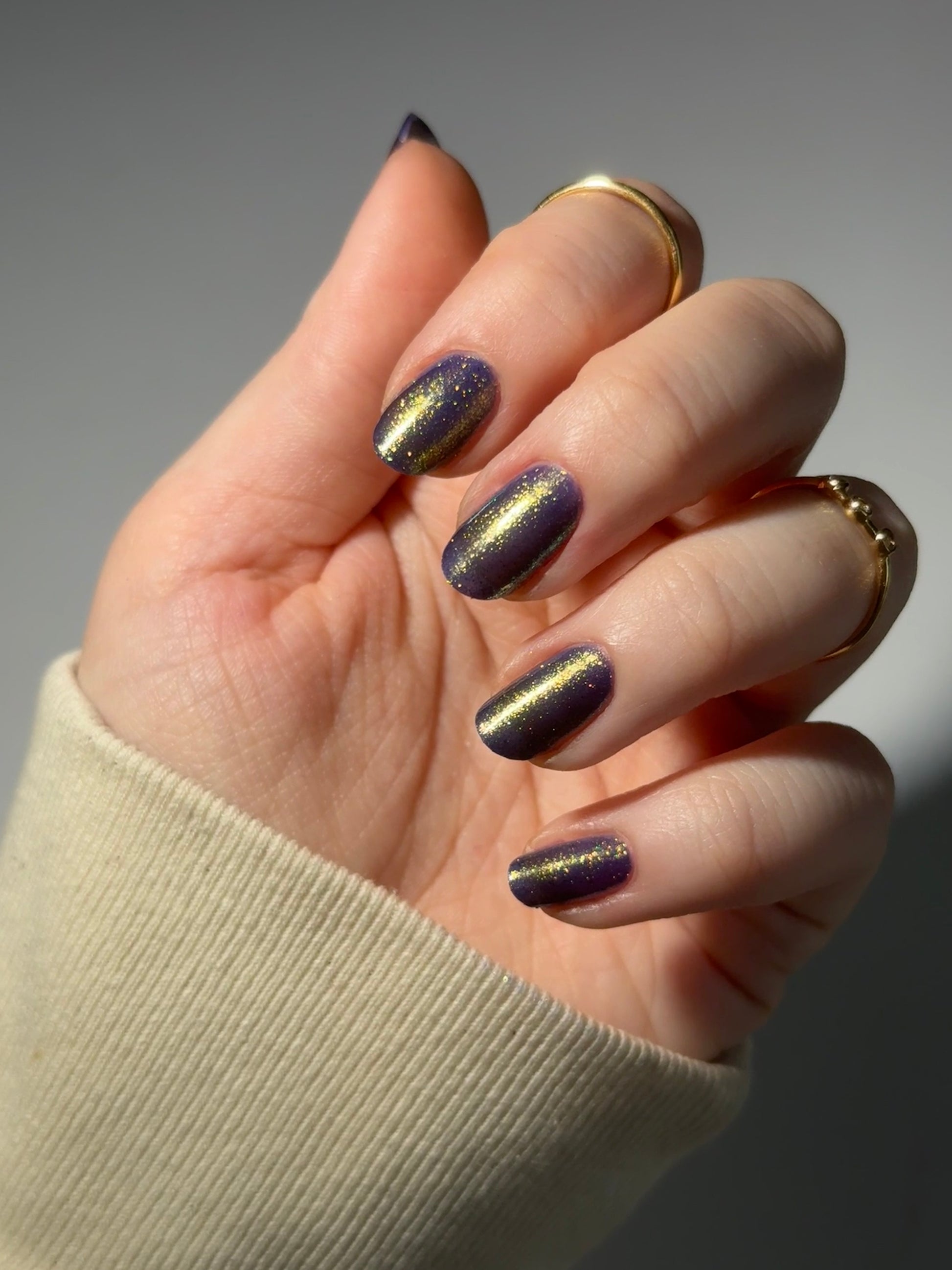 PRE ORDER: Sandman - Blurple Purple Shimmer Nail Polish - Bonus Track Collection - Ships in Approx. 5 Weeks - Dam Nail Polish