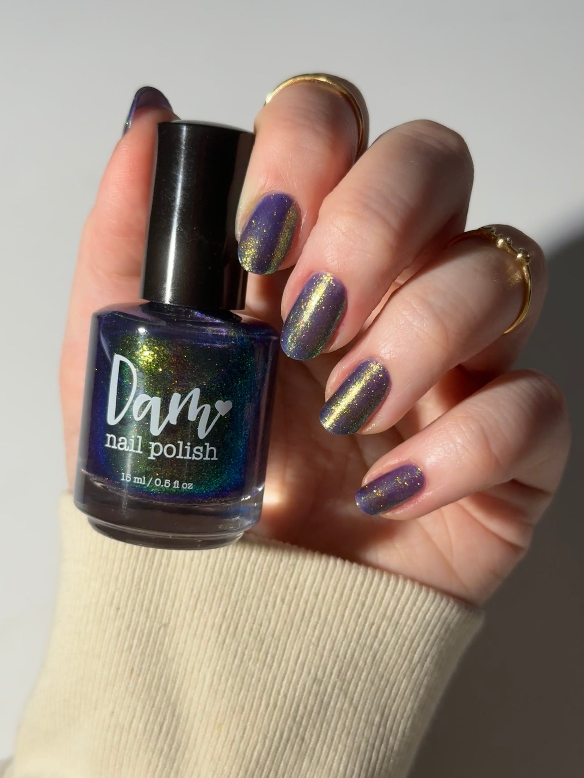 PRE ORDER: Sandman - Blurple Purple Shimmer Nail Polish - Bonus Track Collection - Ships in Approx. 5 Weeks - Dam Nail Polish