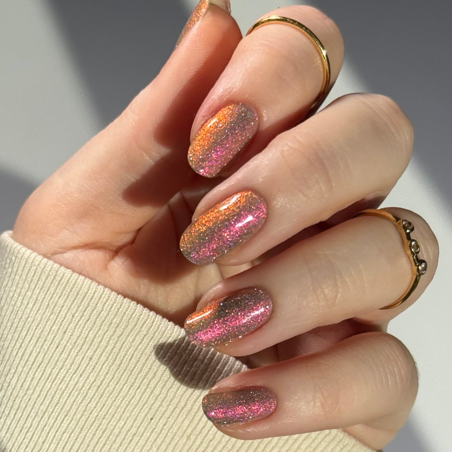 Shall We Have A Seance? - Gray Nail Polish - Reflective Nail Polish -