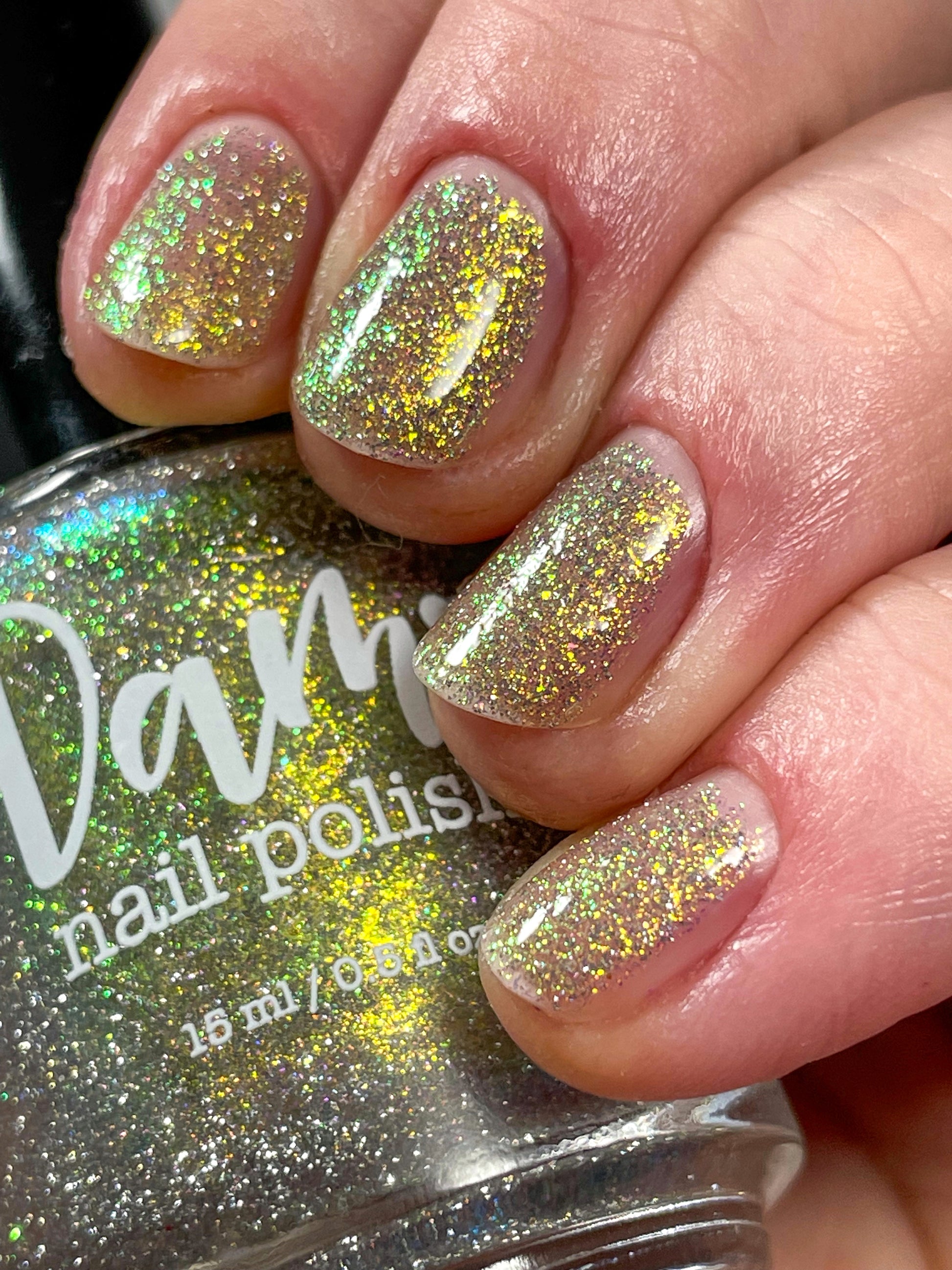 Super Purr-ty - Gold Reflective Nail Polish - Glitter Nail Polish - PBE Exclusive 2024 - Dam Nail Polish