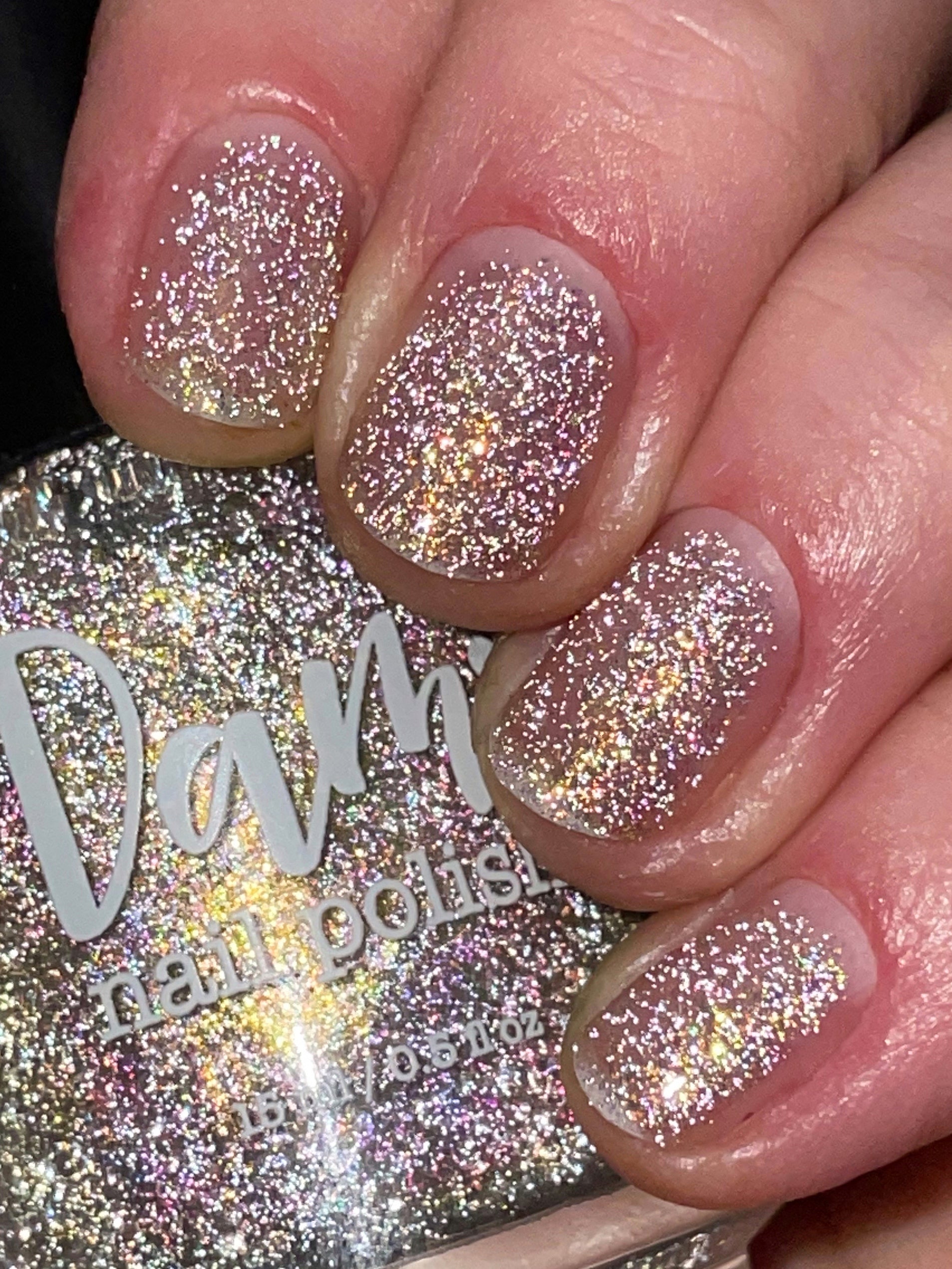 Super Purr-ty - Gold Reflective Nail Polish - Glitter Nail Polish - PBE Exclusive 2024 - Dam Nail Polish