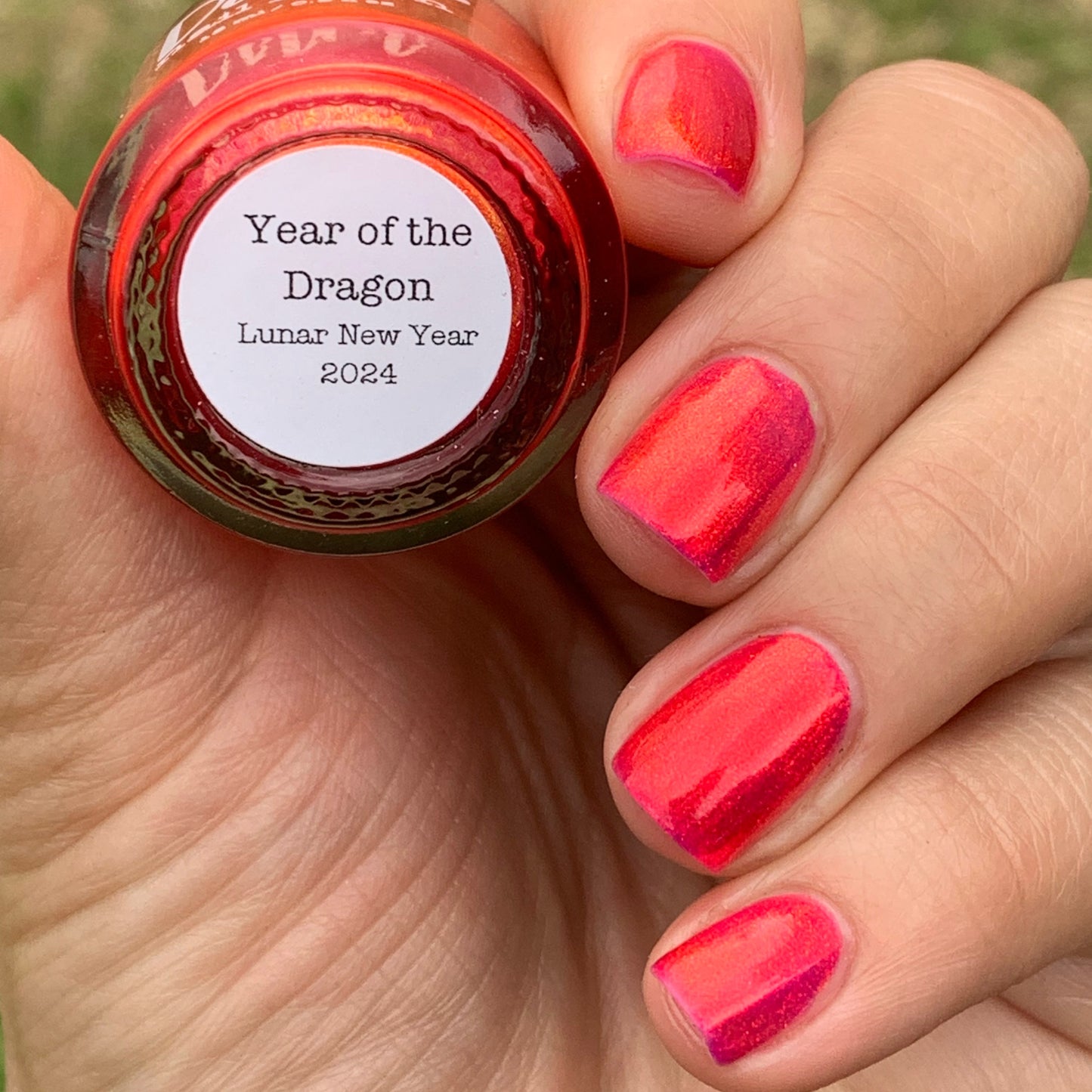 Year of the Dragon - Red Shimmer Nail Polish - Lunar New Year 2024