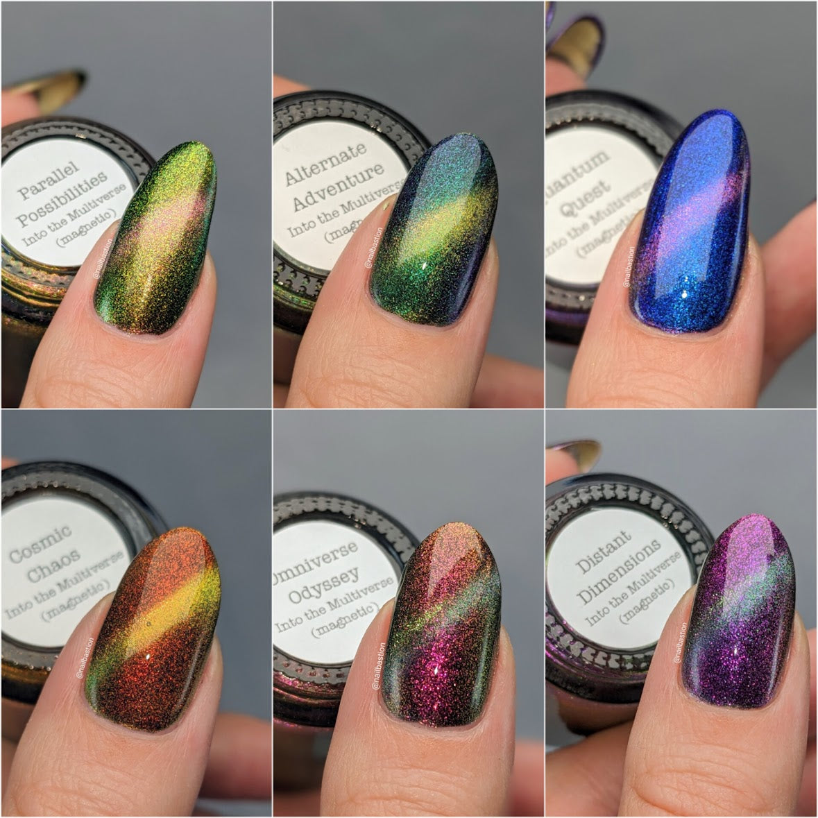 Into the Multiverse - Set of 6 Multichrome Magnetic Nail Polishes