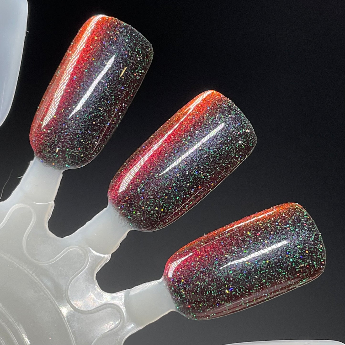 I Am Meat Popsicle - Black/Red Multichrome Nail Polish - Reflective Nail Polish - I'm Not a Robot Series