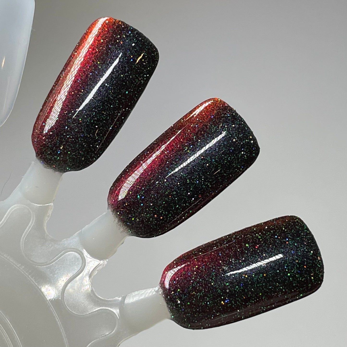 I Am Meat Popsicle - Black/Red Multichrome Nail Polish - Reflective Nail Polish - I'm Not a Robot Series