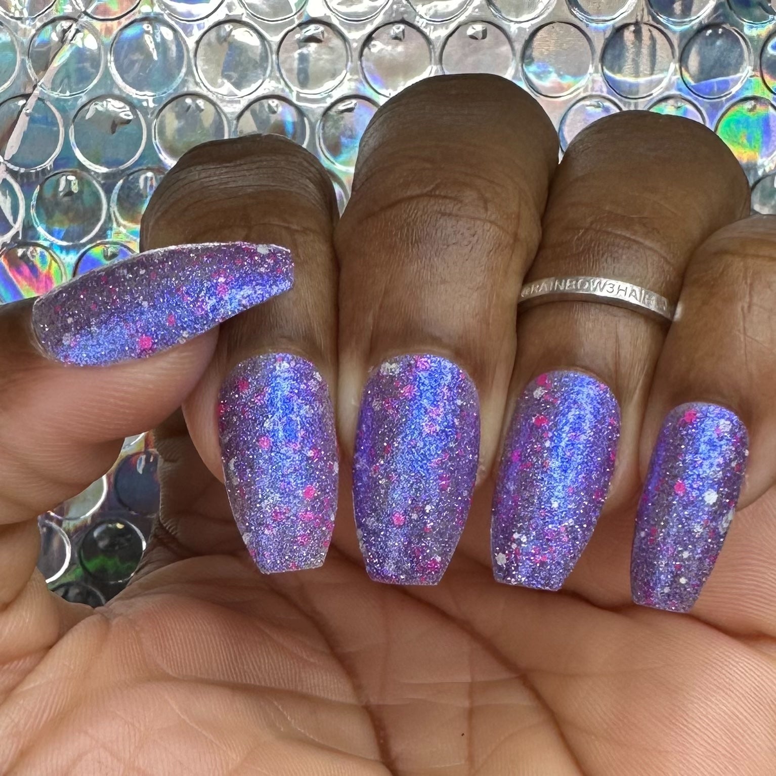 Veronica - Purple Reflective Nail Polish - Survivor Series - Dam Nail Polish