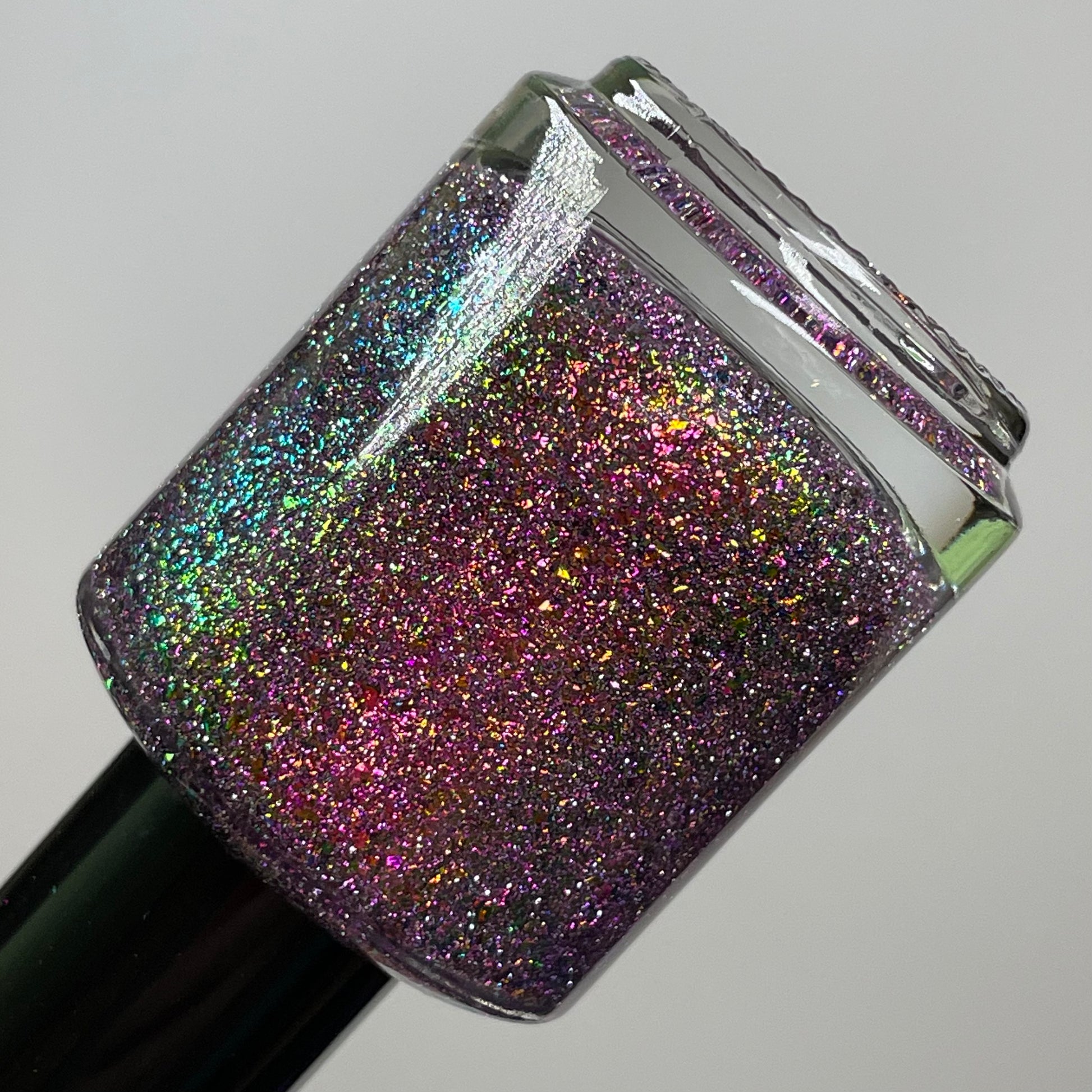 Ain't Nobody Like a Homebody - Pink Flakie Reflective Glitter - Home Sweet Home Trio - Dam Nail Polish