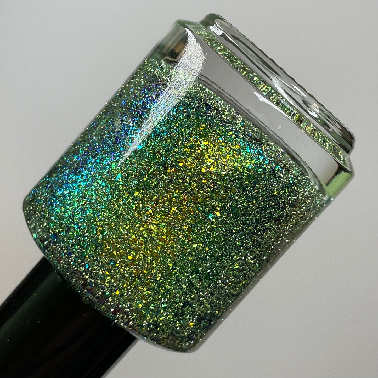 I'm Indoorsy - Gold Flakie Nail Polish - Light Green Reflective Glitter - Home Sweet Home Trio - Dam Nail Polish