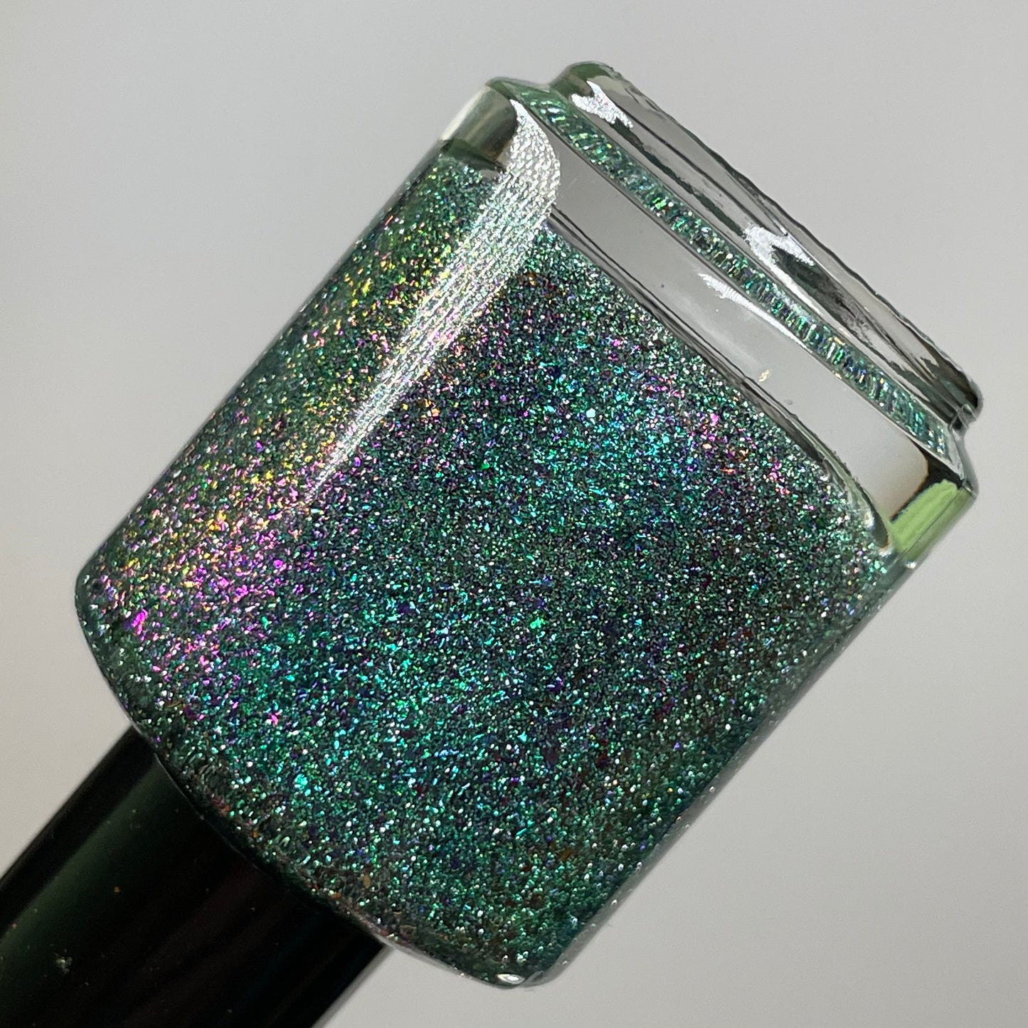 Permit to Hermit - Teal Flakie Nail Polish - Green Reflective Glitter - Home Sweet Home Trio