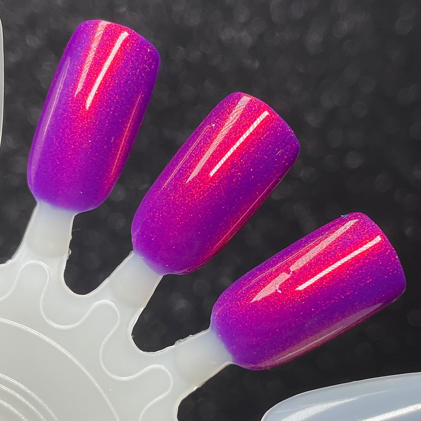 Dark Eyes Blossom - Purple Nail Polish - Shimmer Nail Polish - SHIMMAHS Facebook Custom - Dam Nail Polish