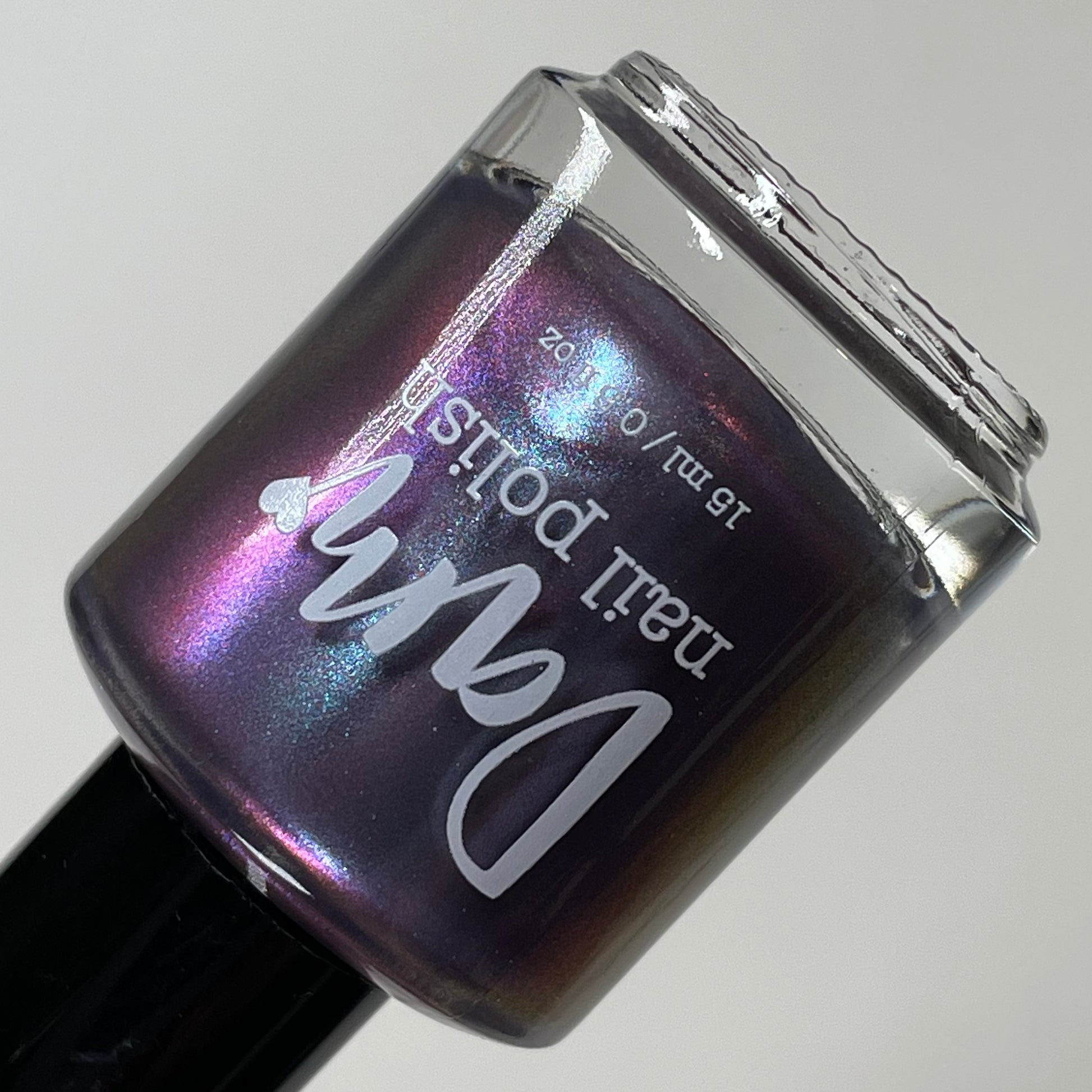 Storytelling By the Fire - Purple Magnetic Nail Polish - 12 Dam Days of Polish Advent 2024 - Dam Nail Polish