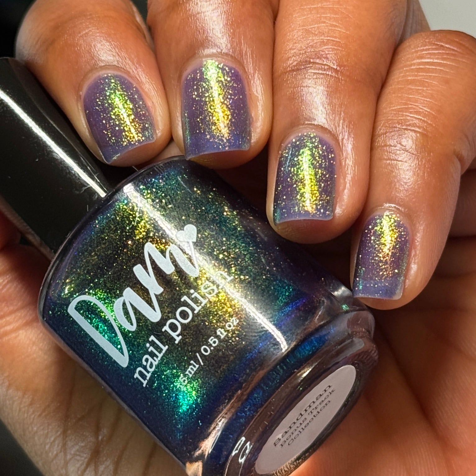 PRE ORDER: Sandman - Blurple Purple Shimmer Nail Polish - Bonus Track Collection - Ships in Approx. 5 Weeks - Dam Nail Polish