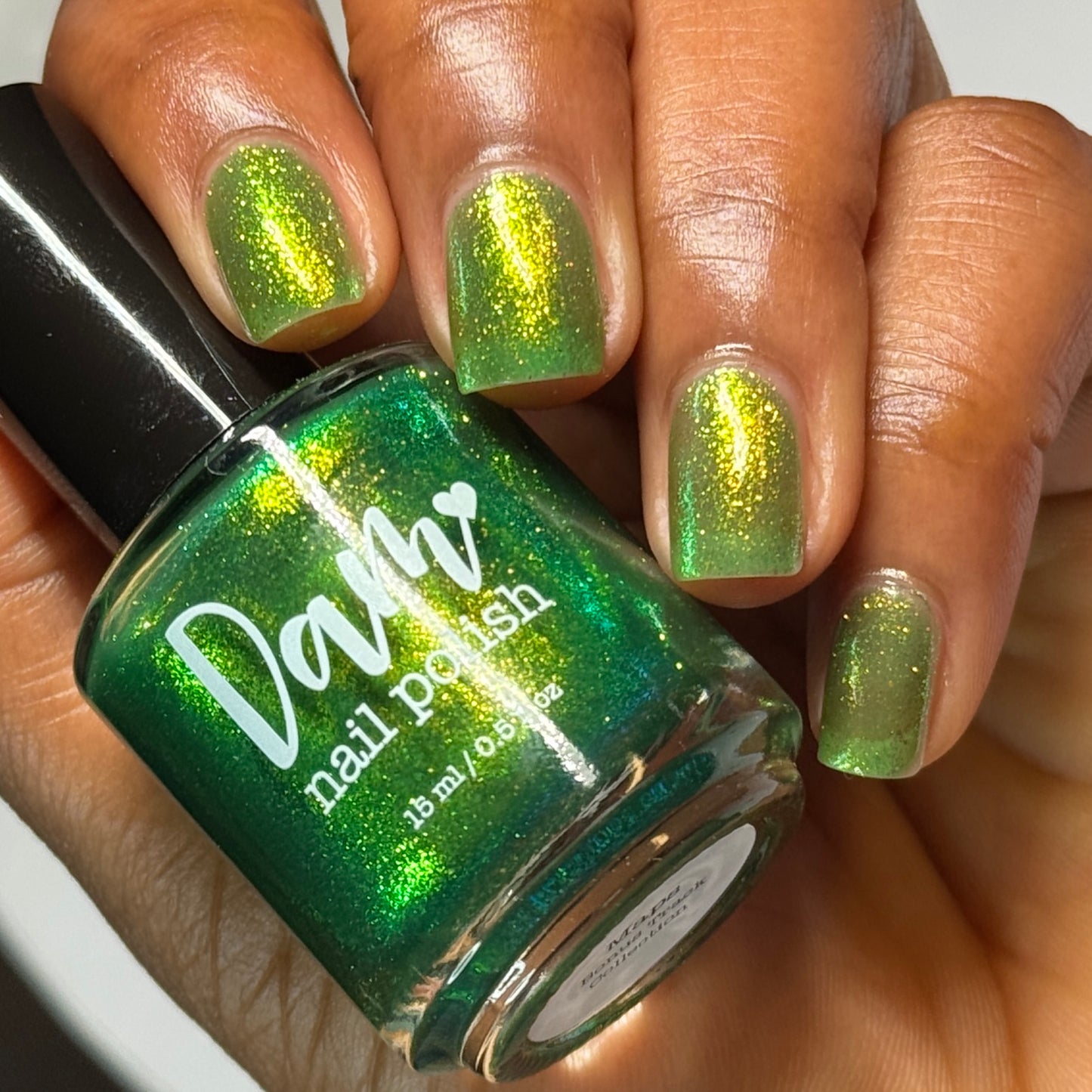 PRE ORDER: Maps - Lime Green Shimmer Nail Polish - Bonus Track Collection - Ships in Approx. 5 Weeks - Dam Nail Polish